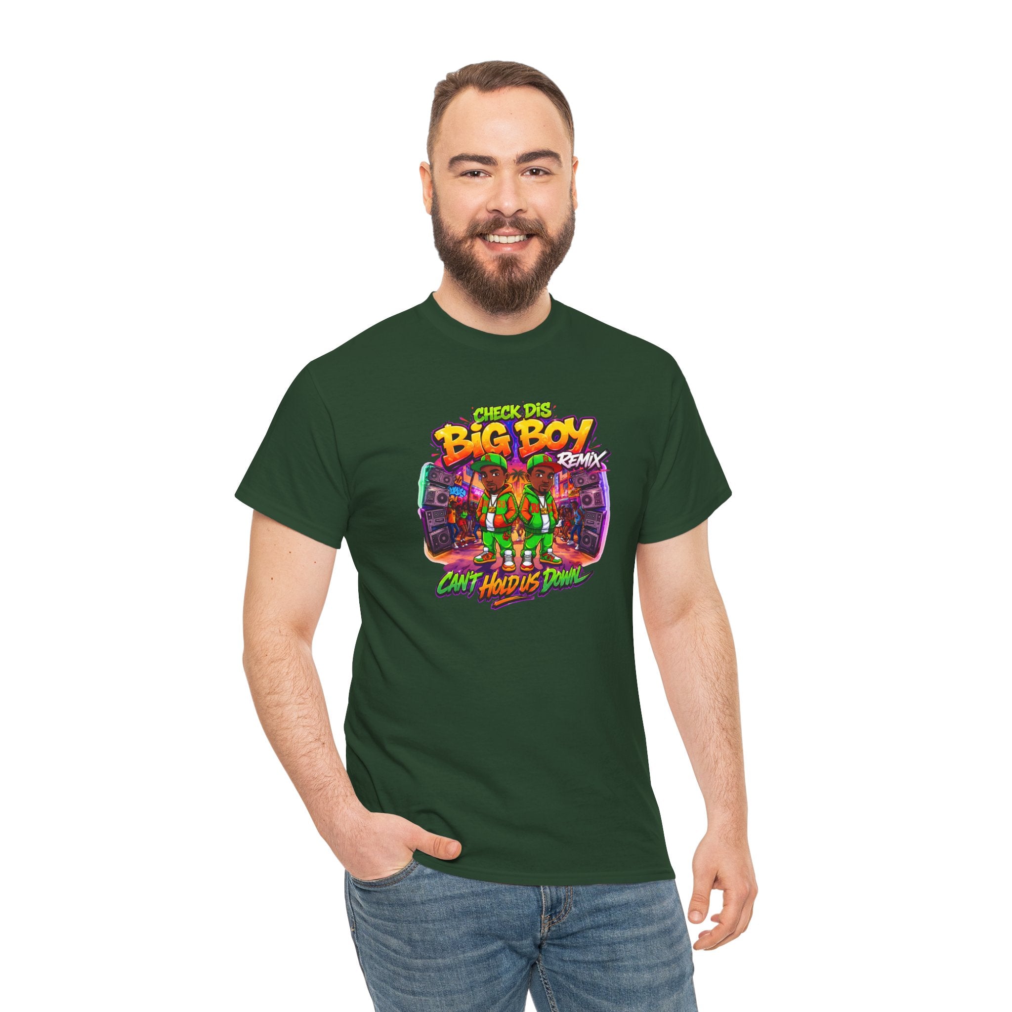 T-Shirt — " Check Dis Big Boy Remix" Retro Arcade Graphic Tee