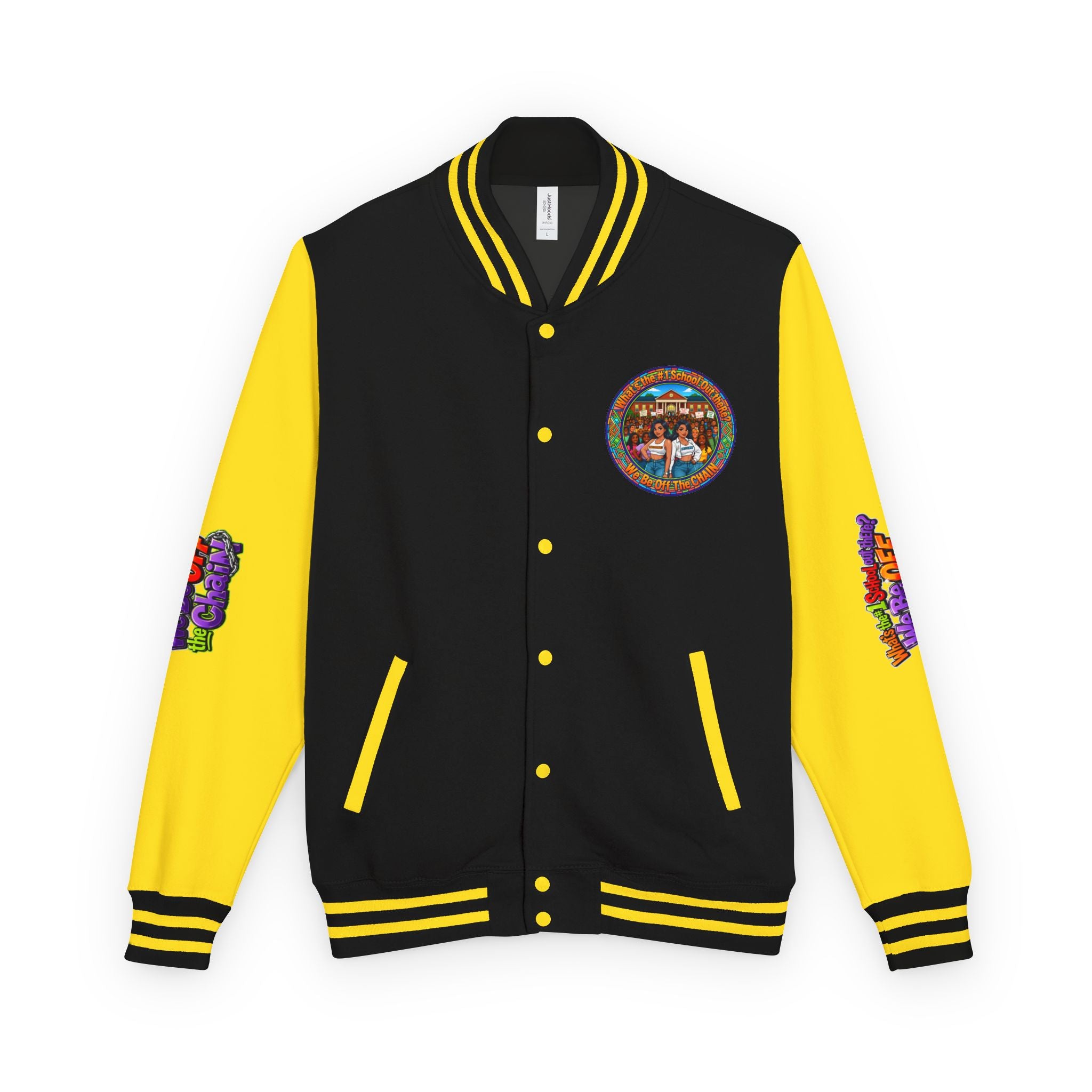 Letterman Jacket — Retro High School Crew Design (We’ll Be Off the Chain)