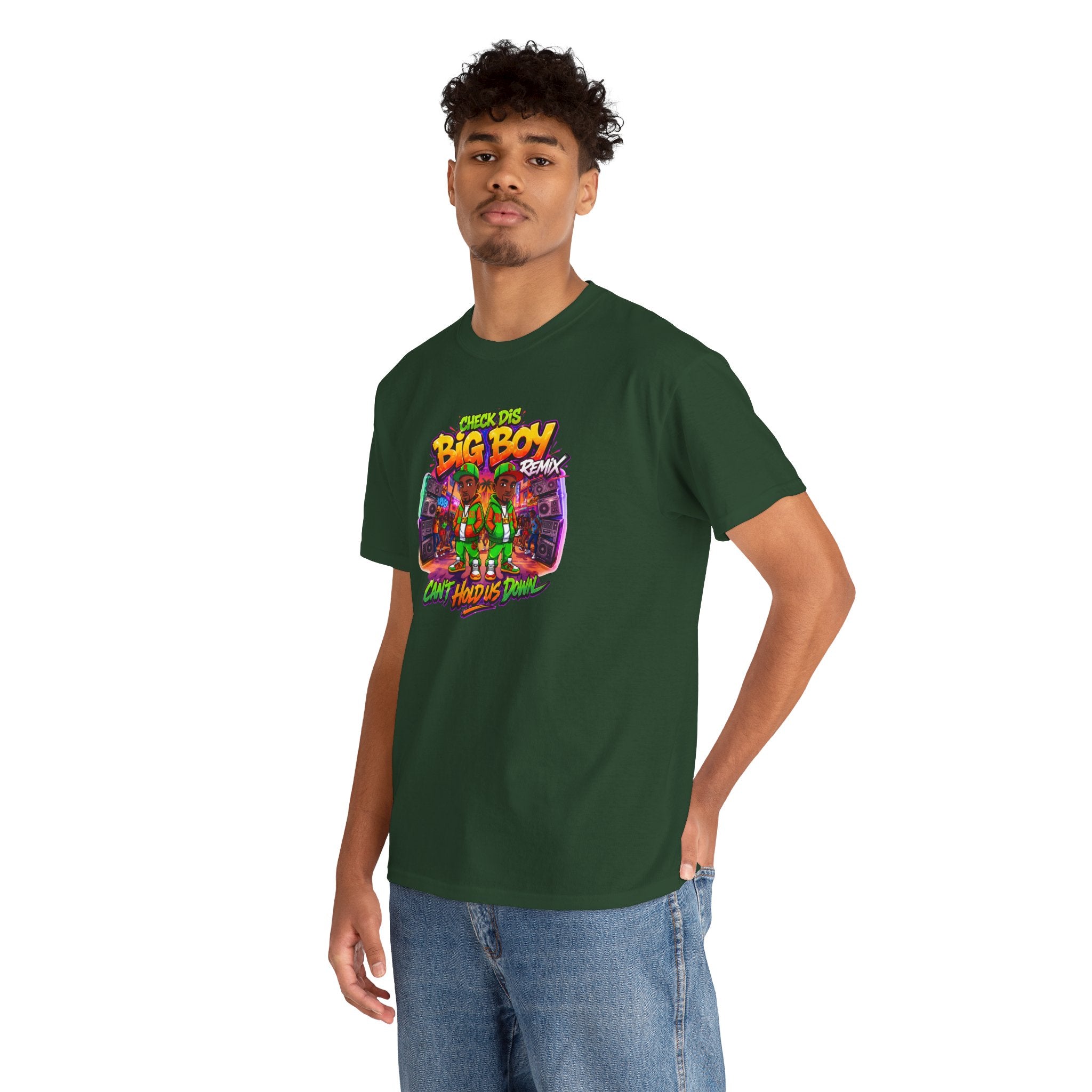 T-Shirt — " Check Dis Big Boy Remix" Retro Arcade Graphic Tee