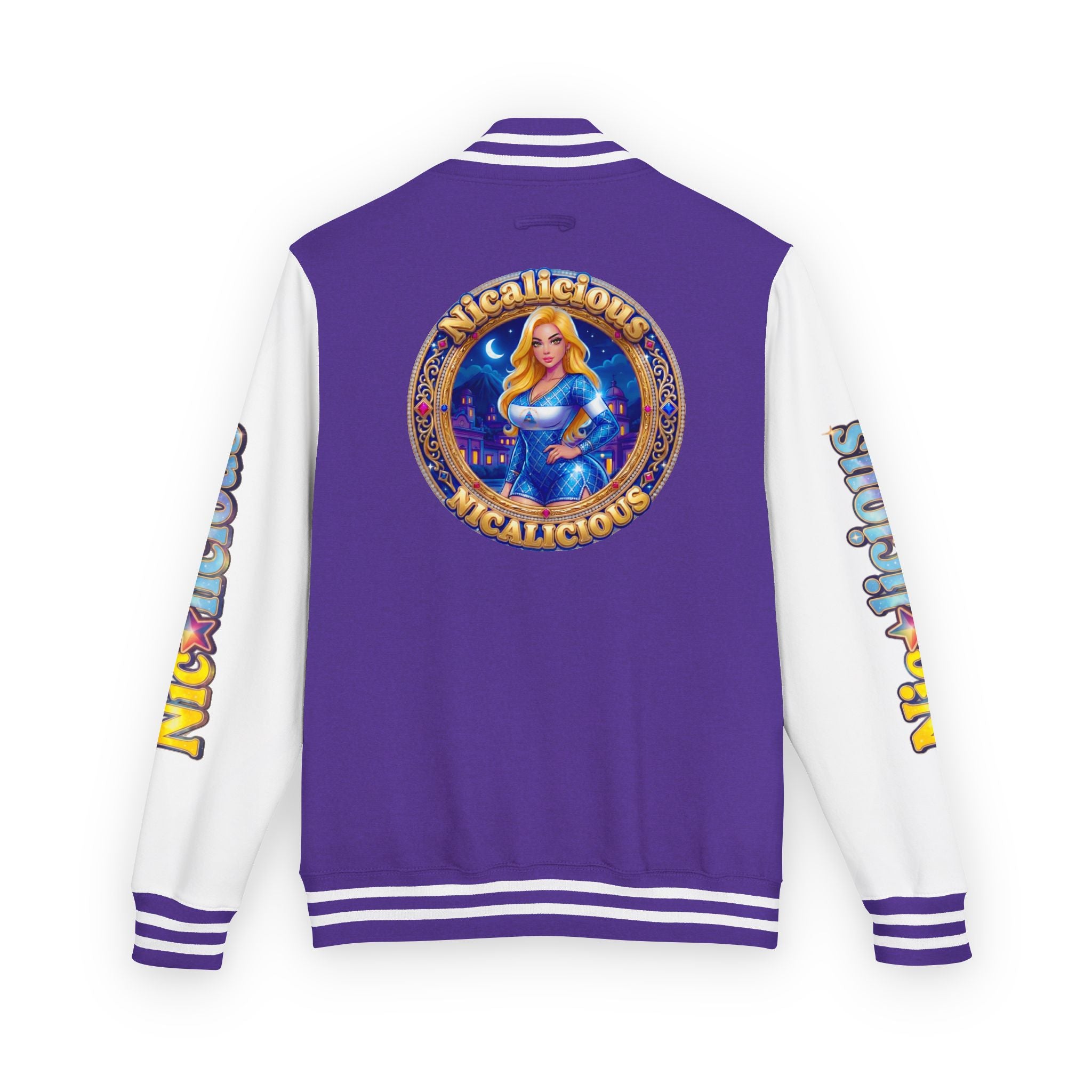 Letterman Jacket — "Nicalicious" Retro Crest Varsity Jacket