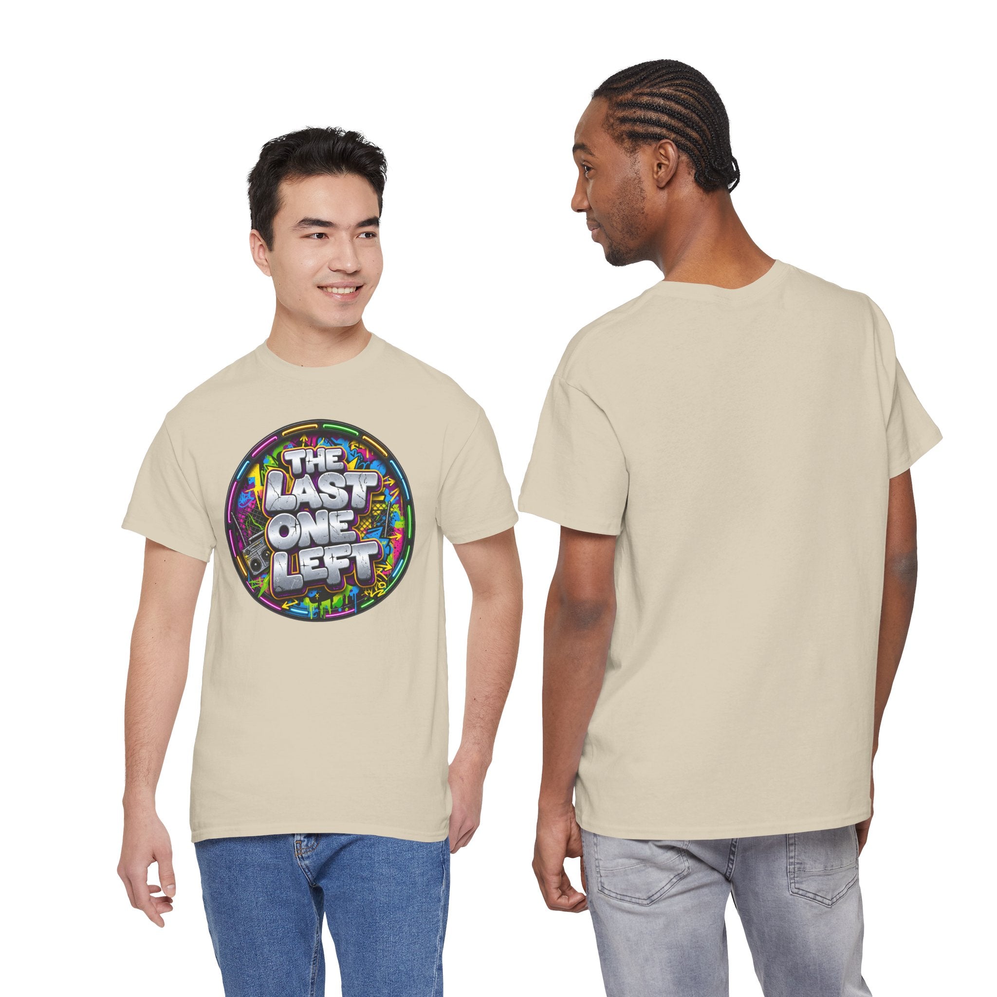 Graphic Tee - "The Last One Left" Colorful Retro Badge