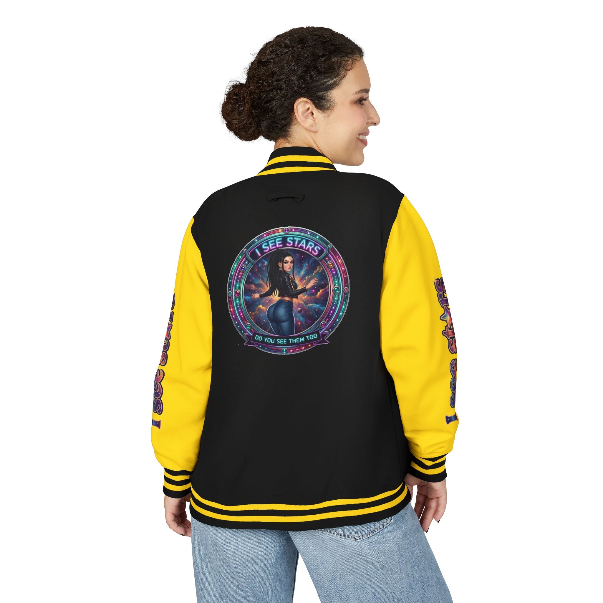 Heavyweight Letterman Jacket "I See Stars"