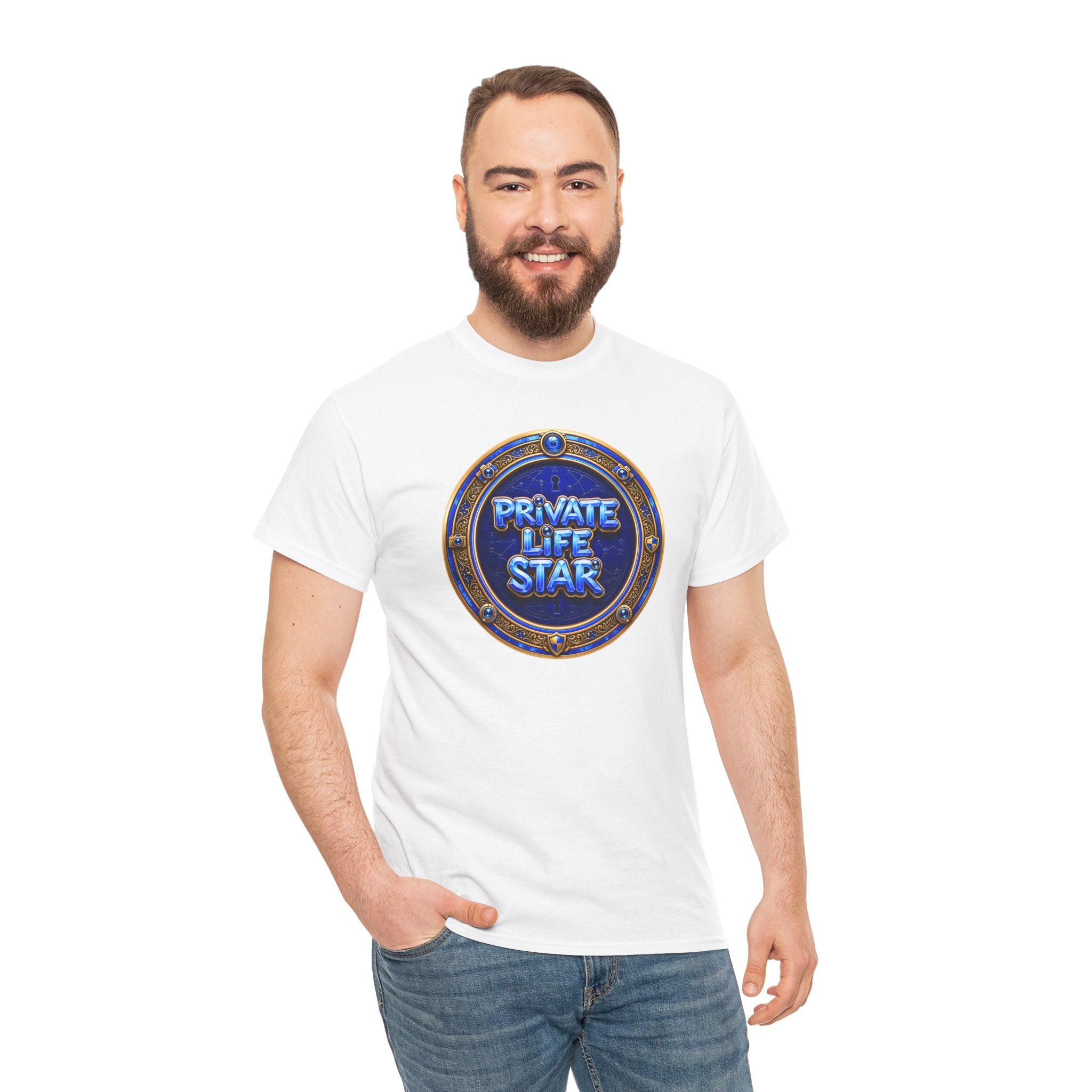 "Private Life Star" T-Shirt — Retro Badge Graphic Tee