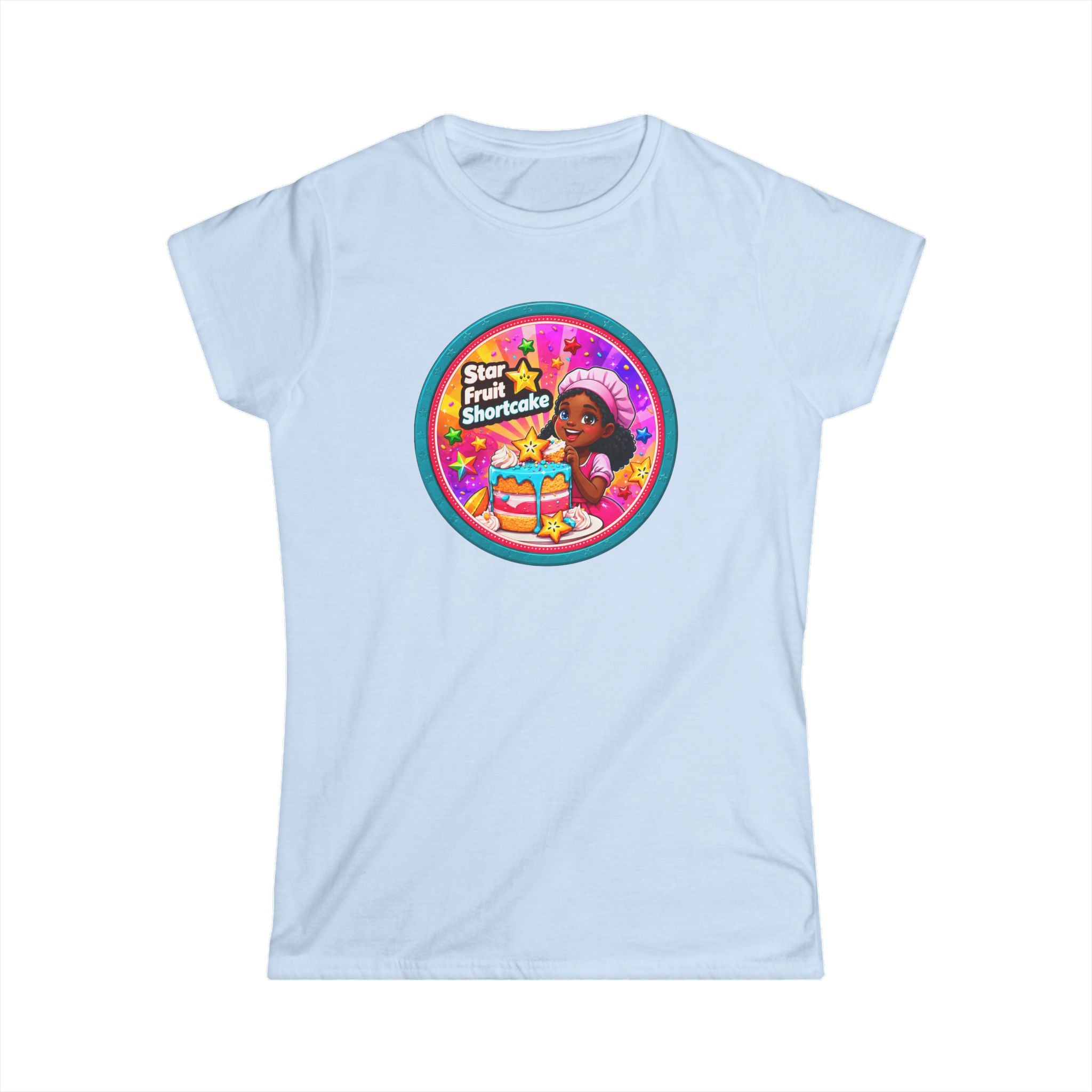 Women’s Tee — "Star Fruit Shortcake" Cute Retro Birthday Graphic
