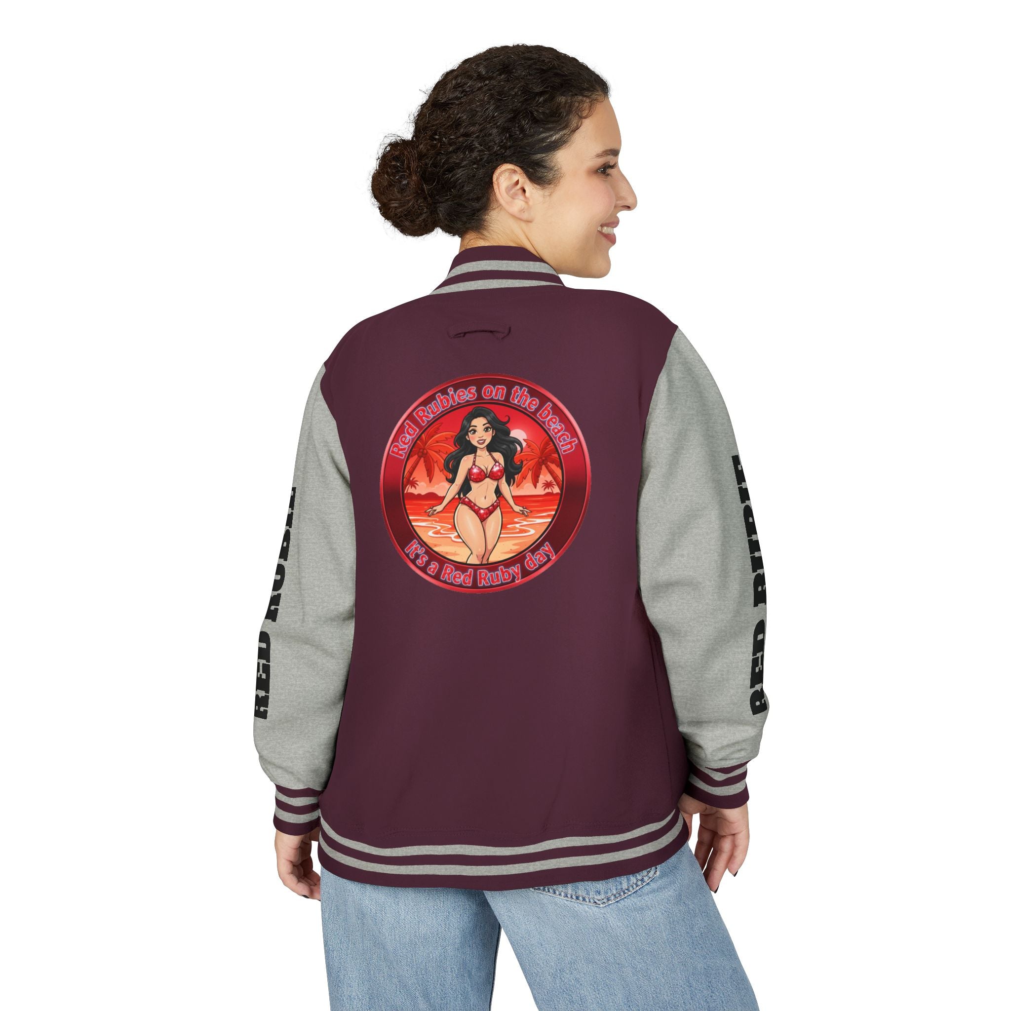 Letterman Jacket — 'It's A Red Rubie Day'- Varsity Jacket