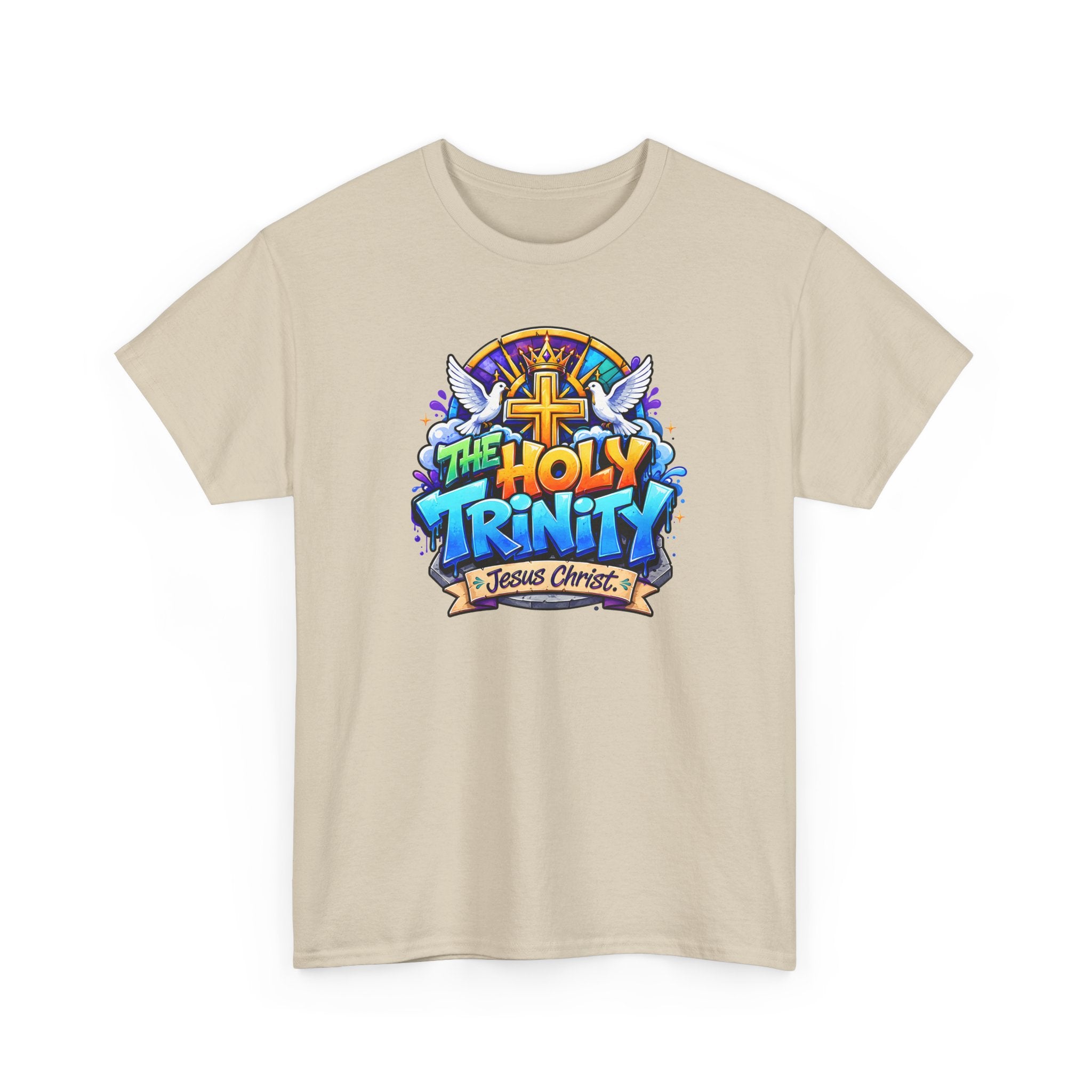 Christian Tee - "The Holy Trinity" Church Youth Graphic T-Shirt