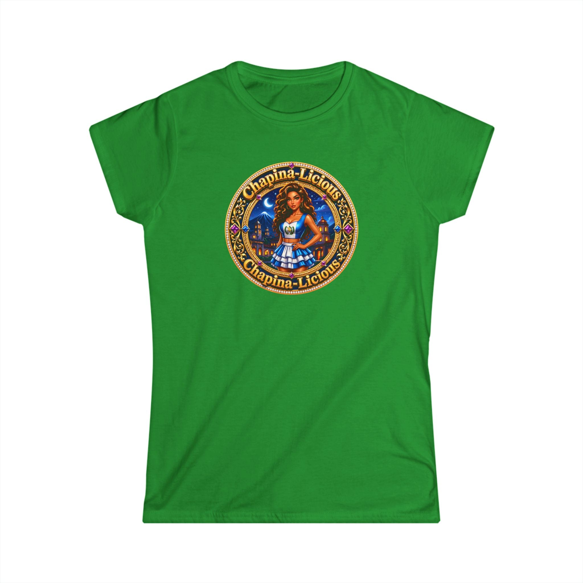Oktoberfest Dirndl Girl Graphic Tee — 'Chapina-Licious' Retro Beer Festival T‑Shirt