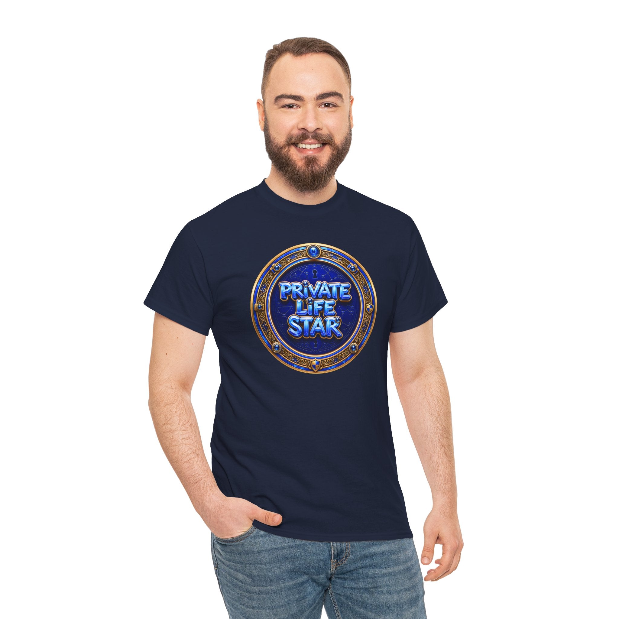 "Private Life Star" T-Shirt — Retro Badge Graphic Tee