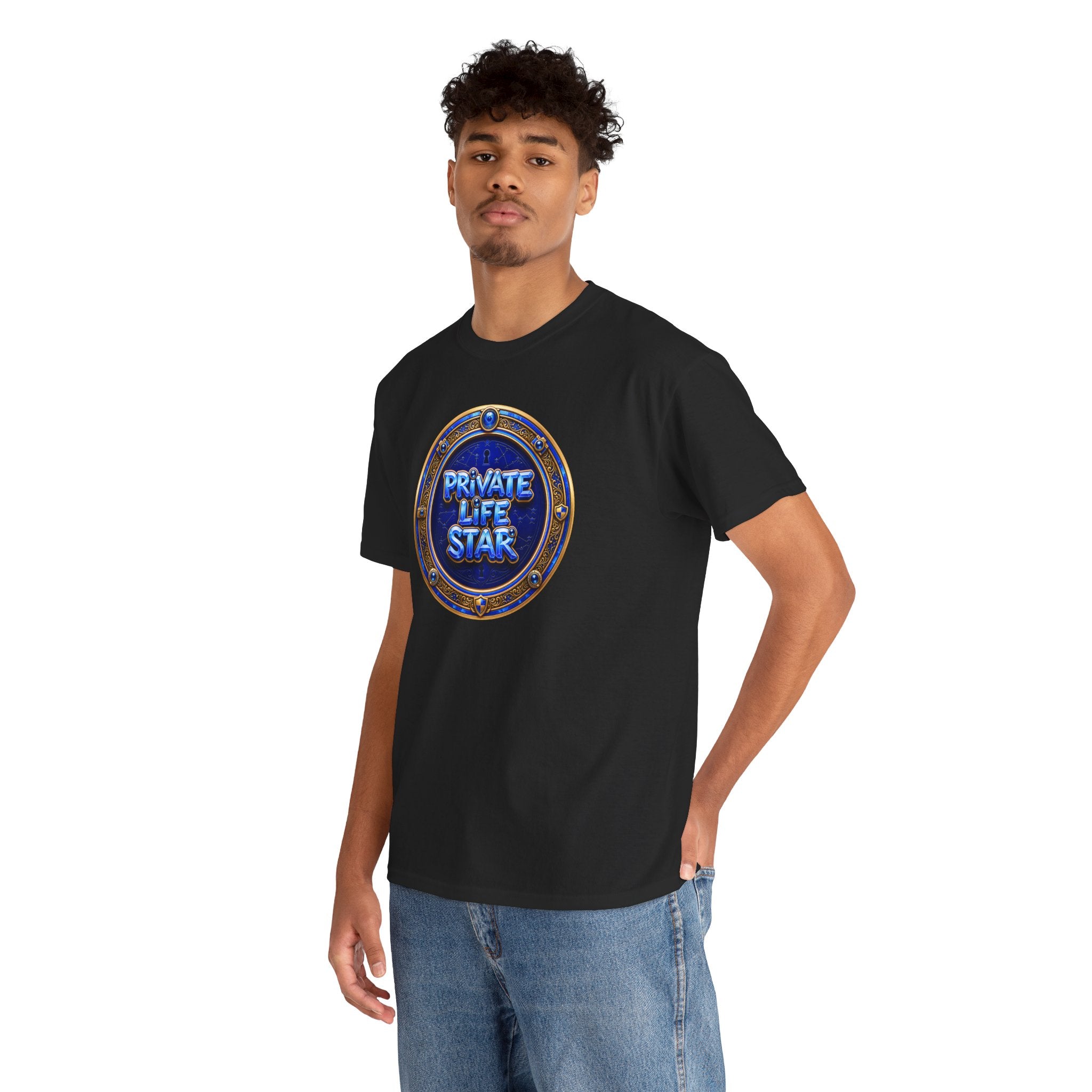 "Private Life Star" T-Shirt — Retro Badge Graphic Tee