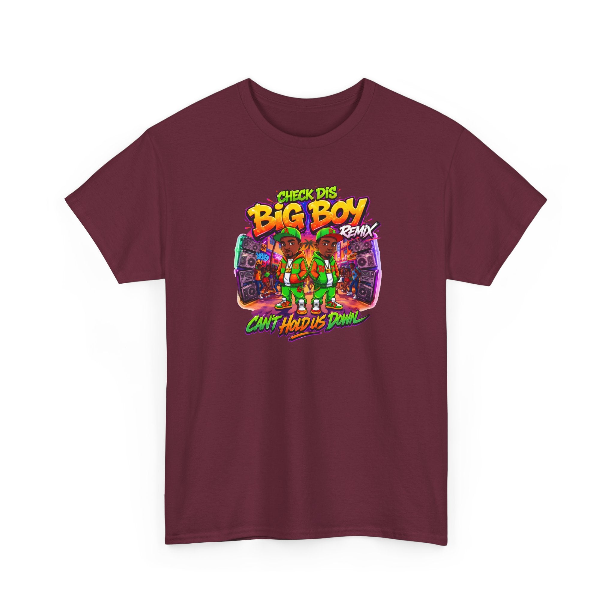 T-Shirt — " Check Dis Big Boy Remix" Retro Arcade Graphic Tee