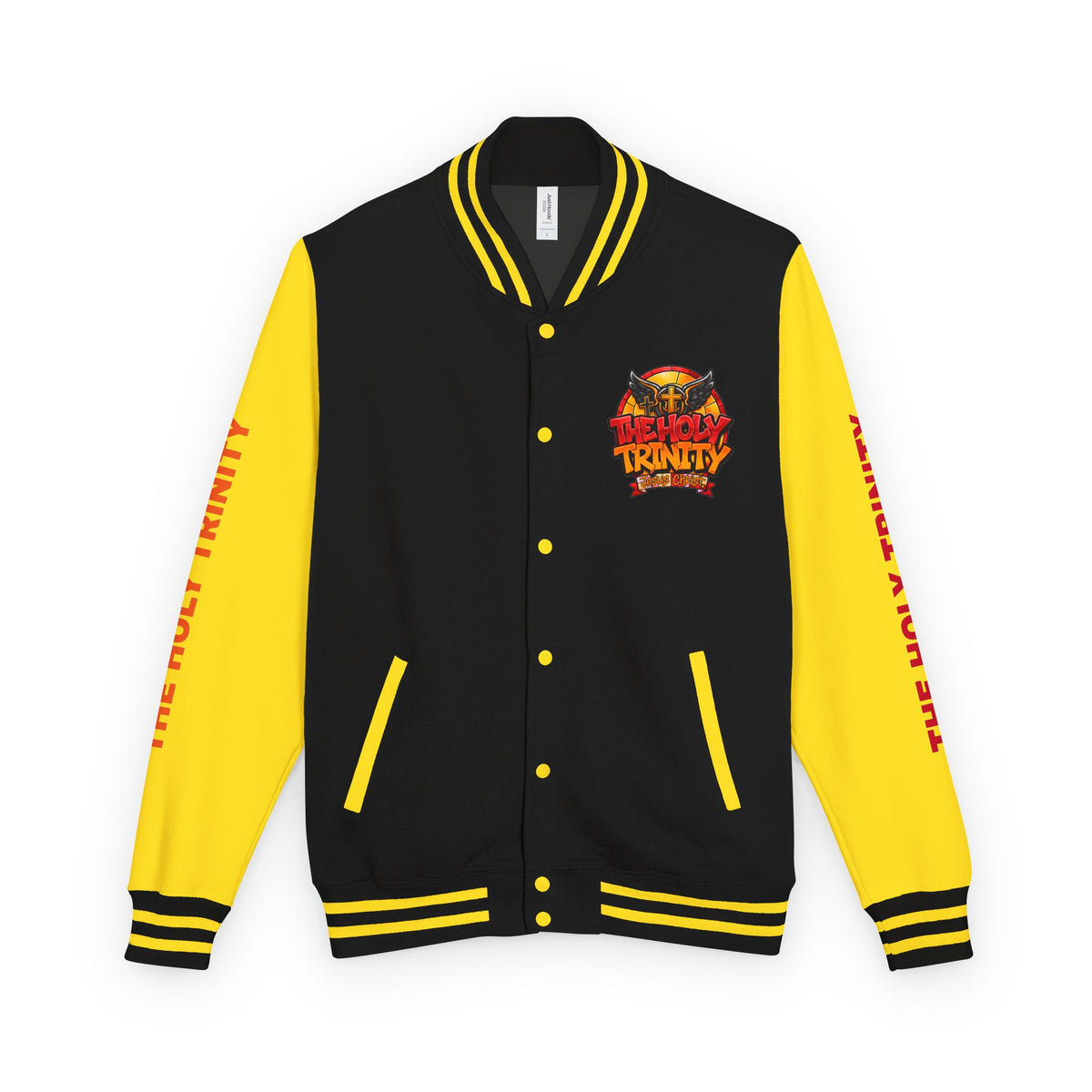 Letterman Jacket — "The Holy Trinity "Graphic Varsity Jacket