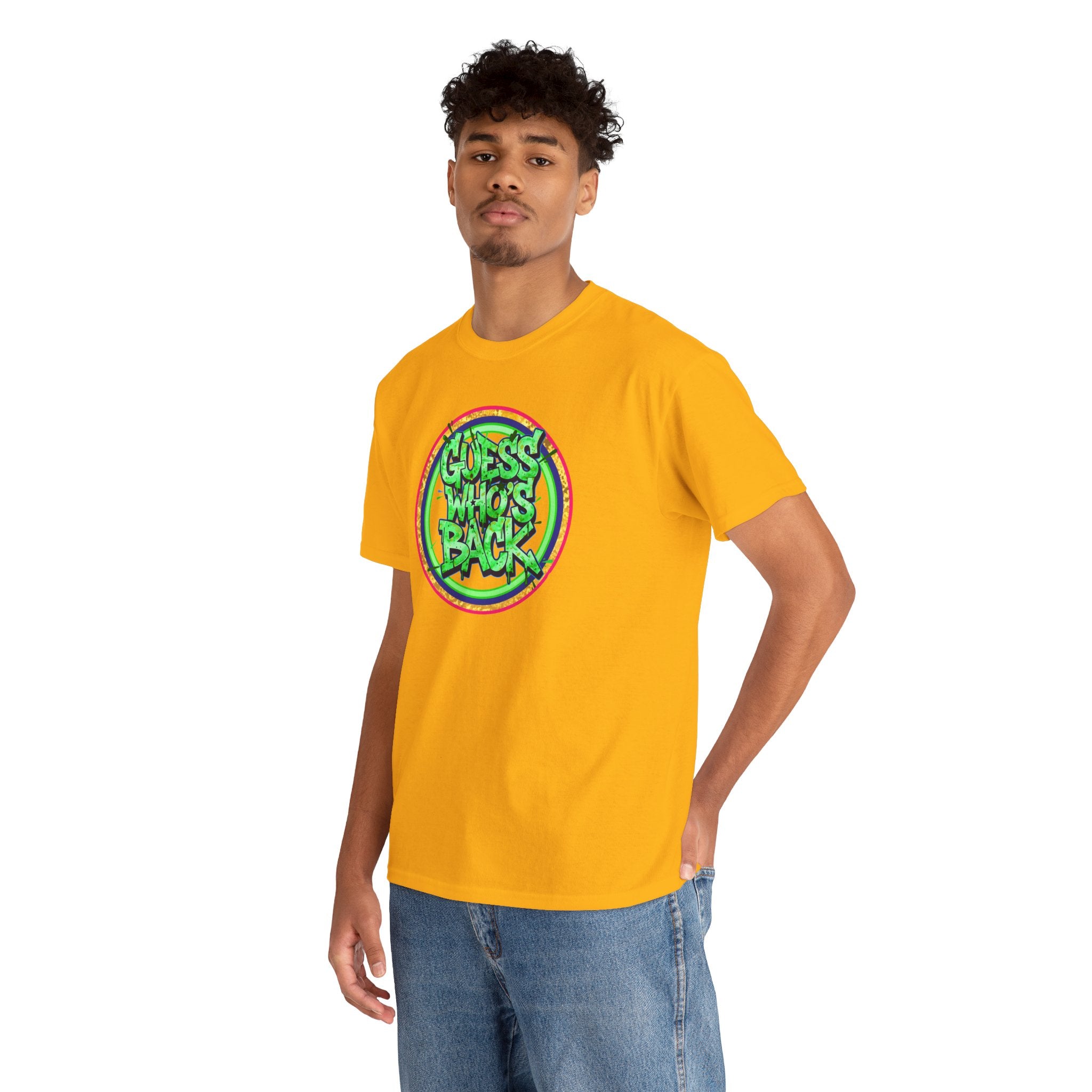 T-Shirt — "Guess Who's Back" Retro Graffiti Tee