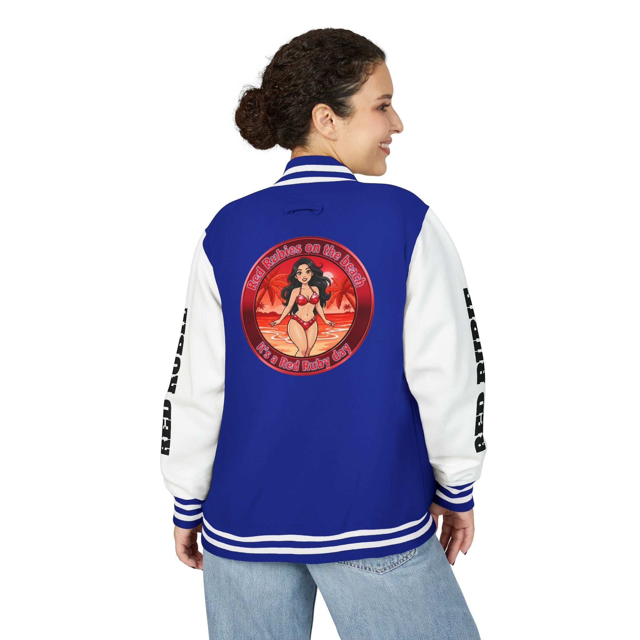 Letterman Jacket — 'It's A Red Rubie Day'- Varsity Jacket