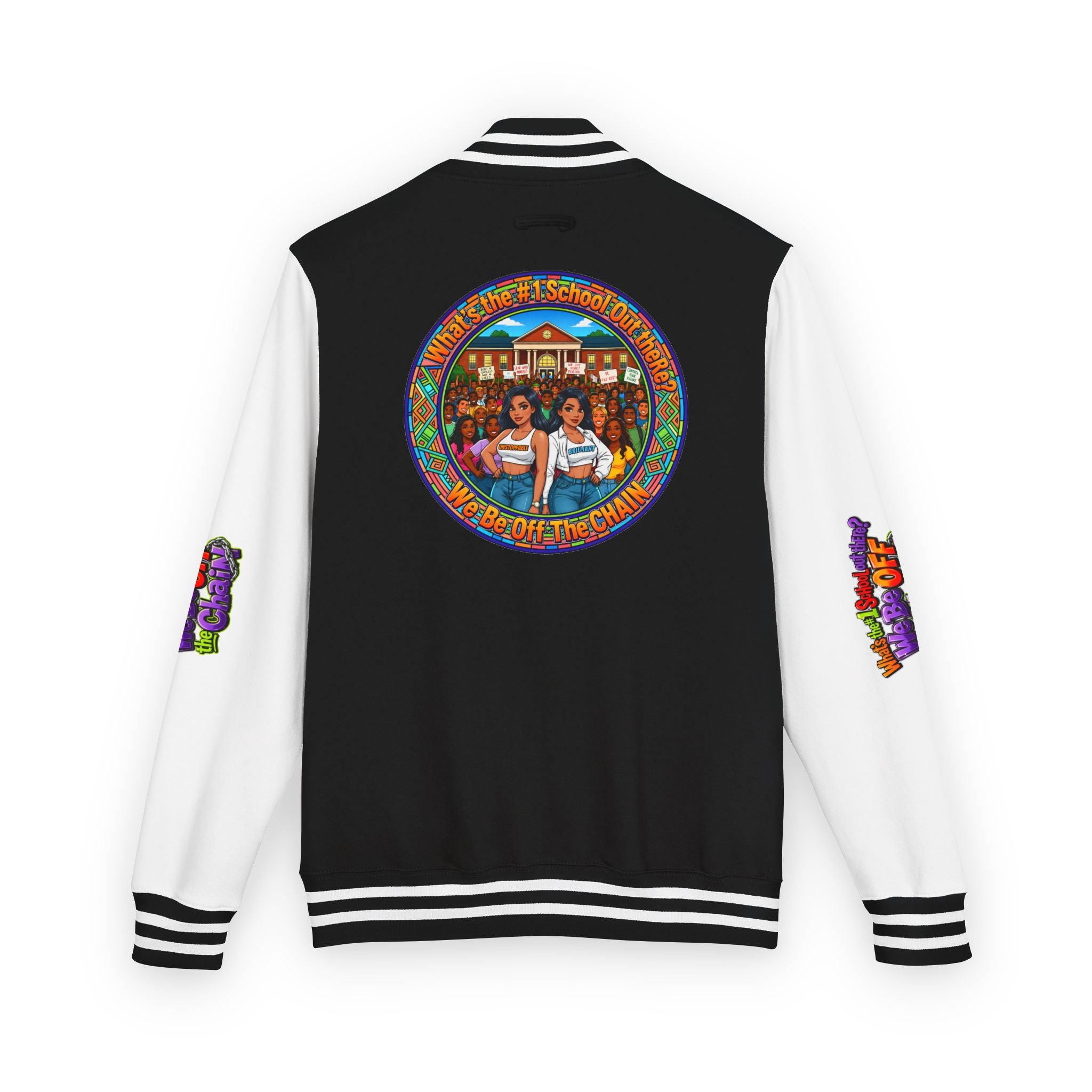 Letterman Jacket — Retro High School Crew Design (We’ll Be Off the Chain)