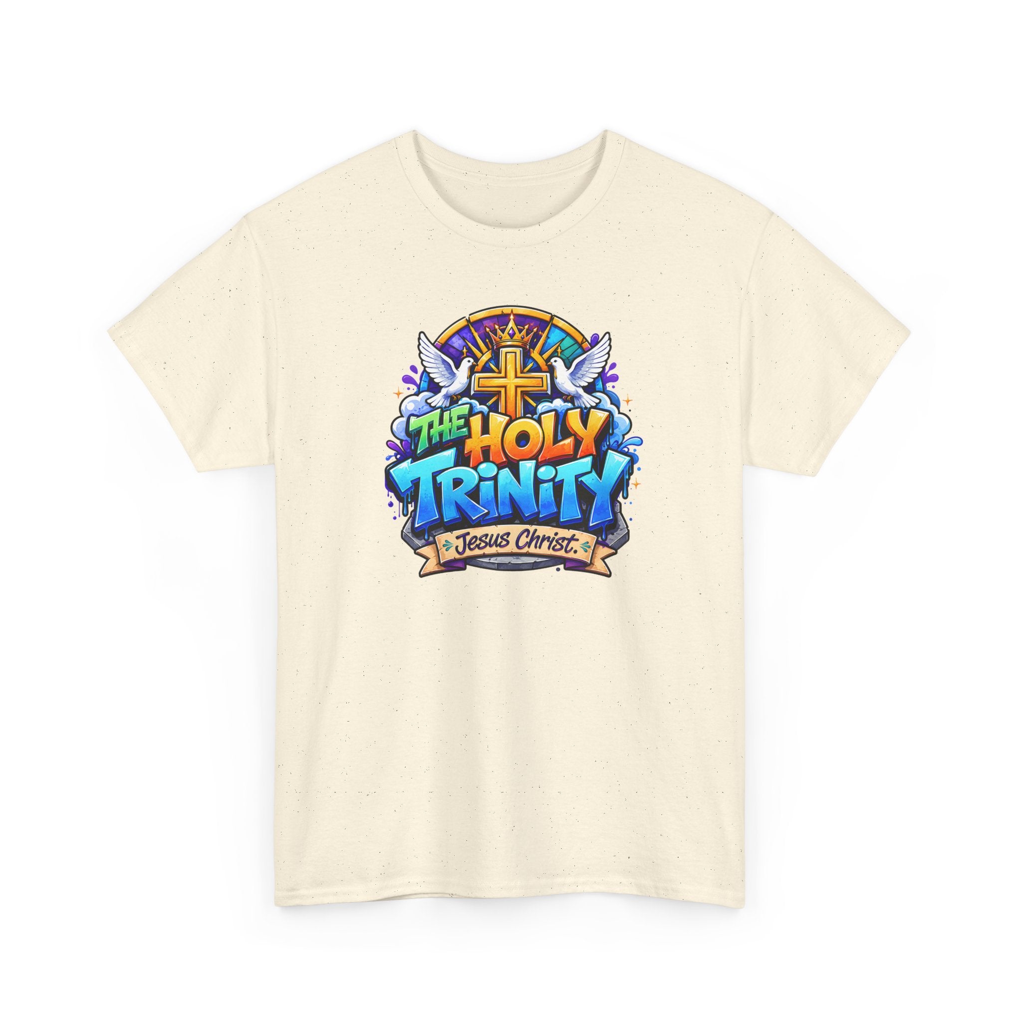Christian Tee - "The Holy Trinity" Church Youth Graphic T-Shirt