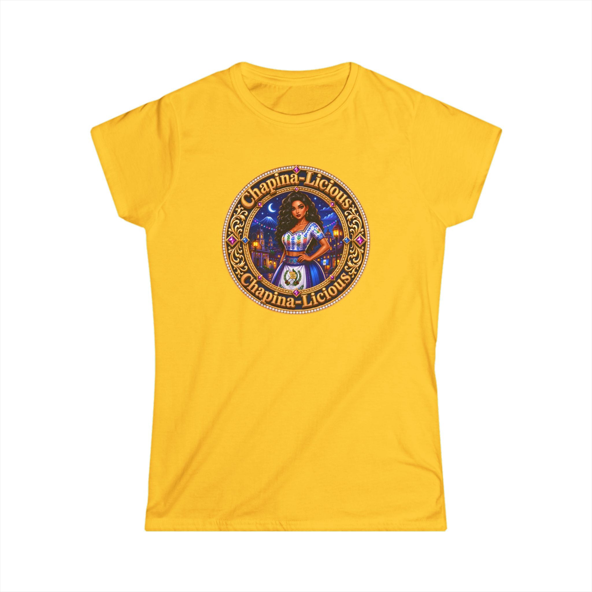 Vintage "Chapina-Licious" Graphic Tee — Retro Latin Heritage Women's Shirt