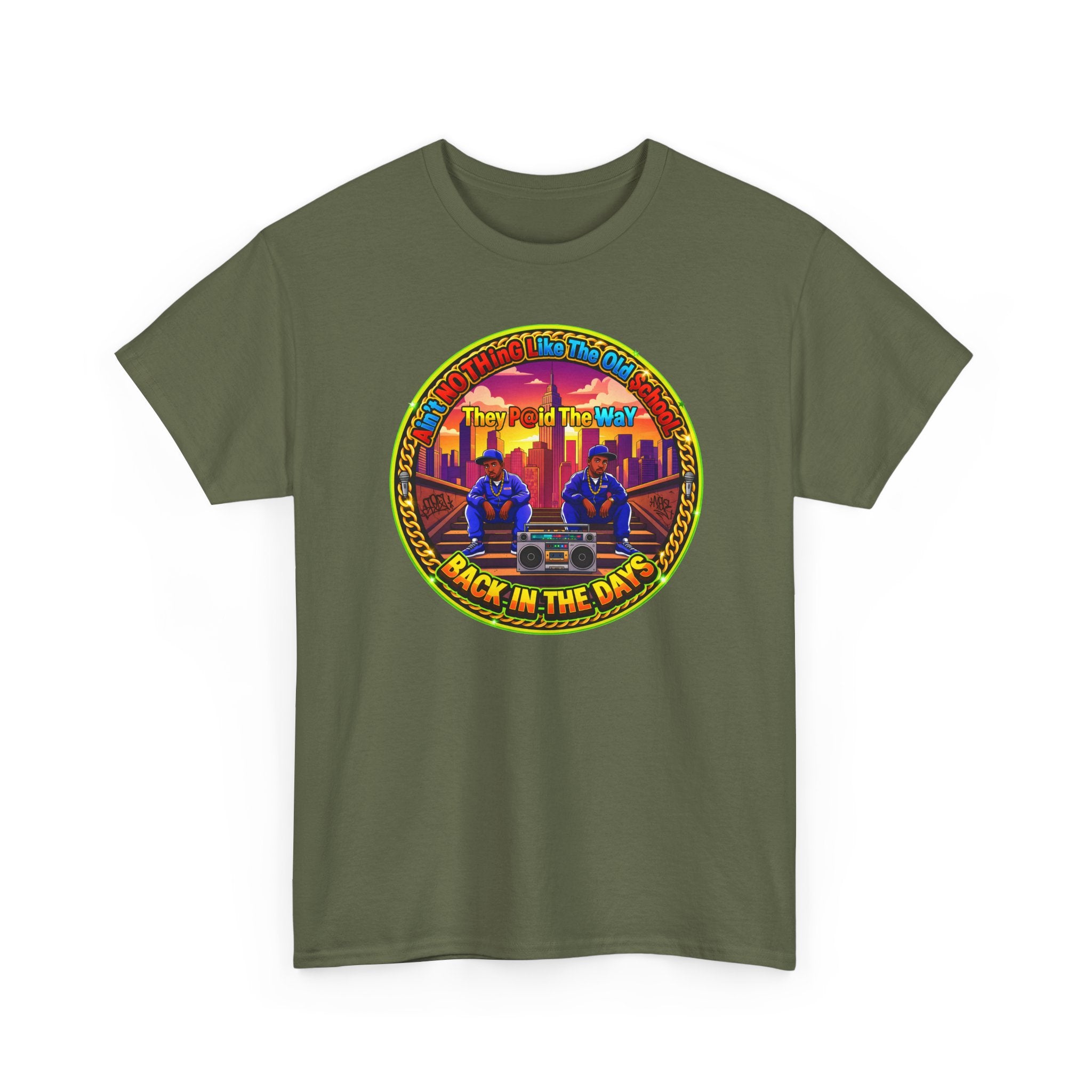 T-Shirt — Retro Sunset 'Aint No Thing Like The Old School' Graphic Tee