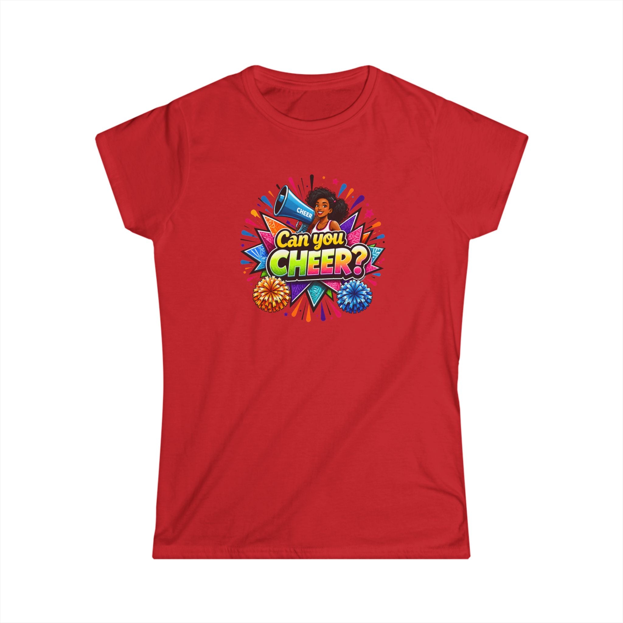 Can You Cheer? Cheerleader Graphic Tee — Women's Cheerleading T-Shirt