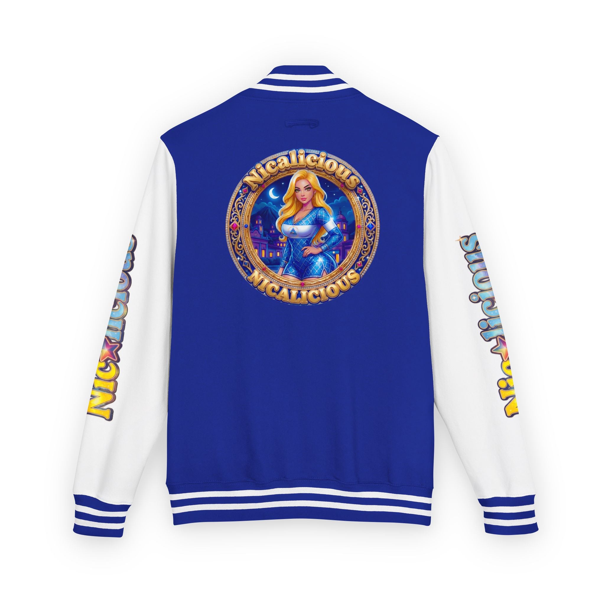 Letterman Jacket — "Nicalicious" Retro Crest Varsity Jacket