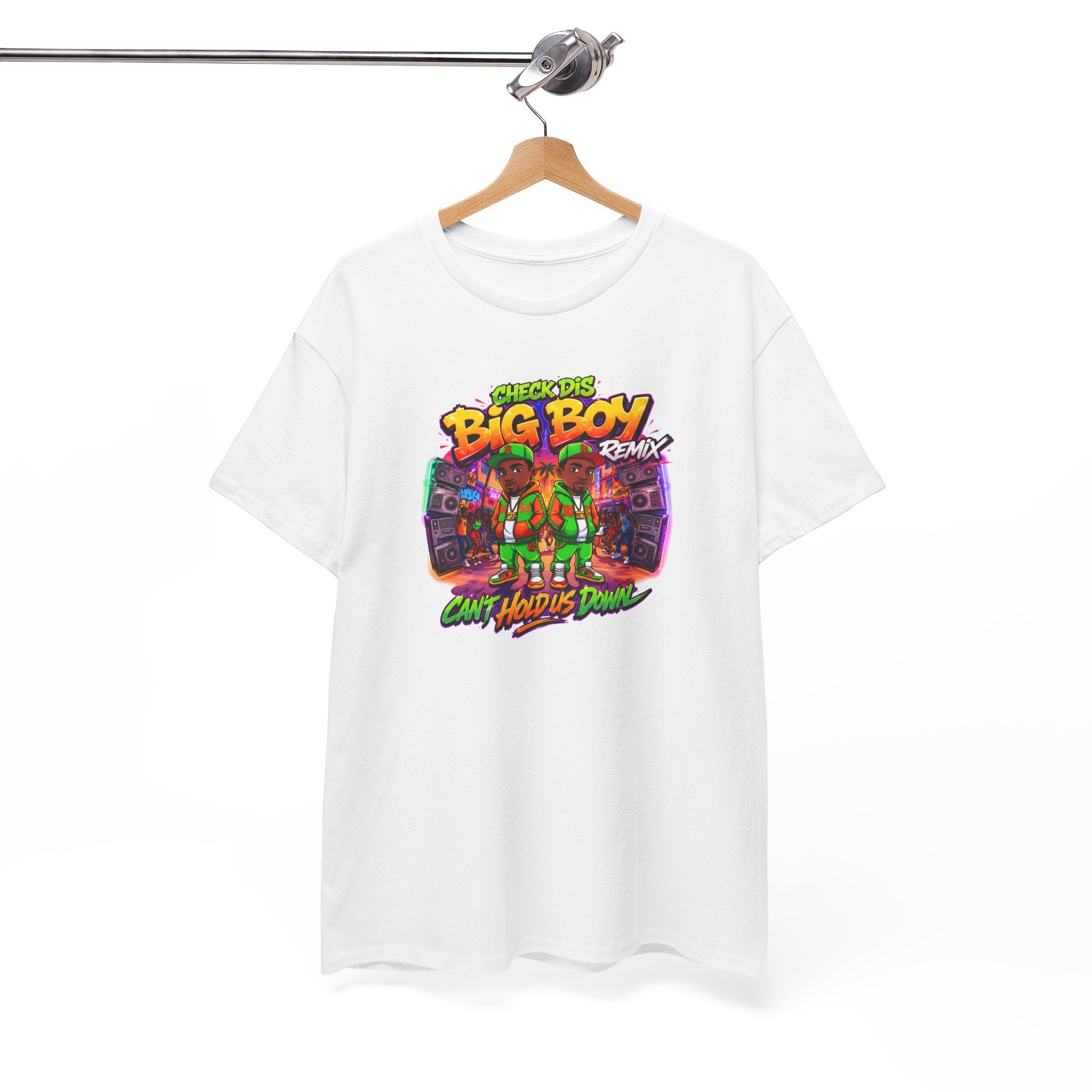 T-Shirt — " Check Dis Big Boy Remix" Retro Arcade Graphic Tee