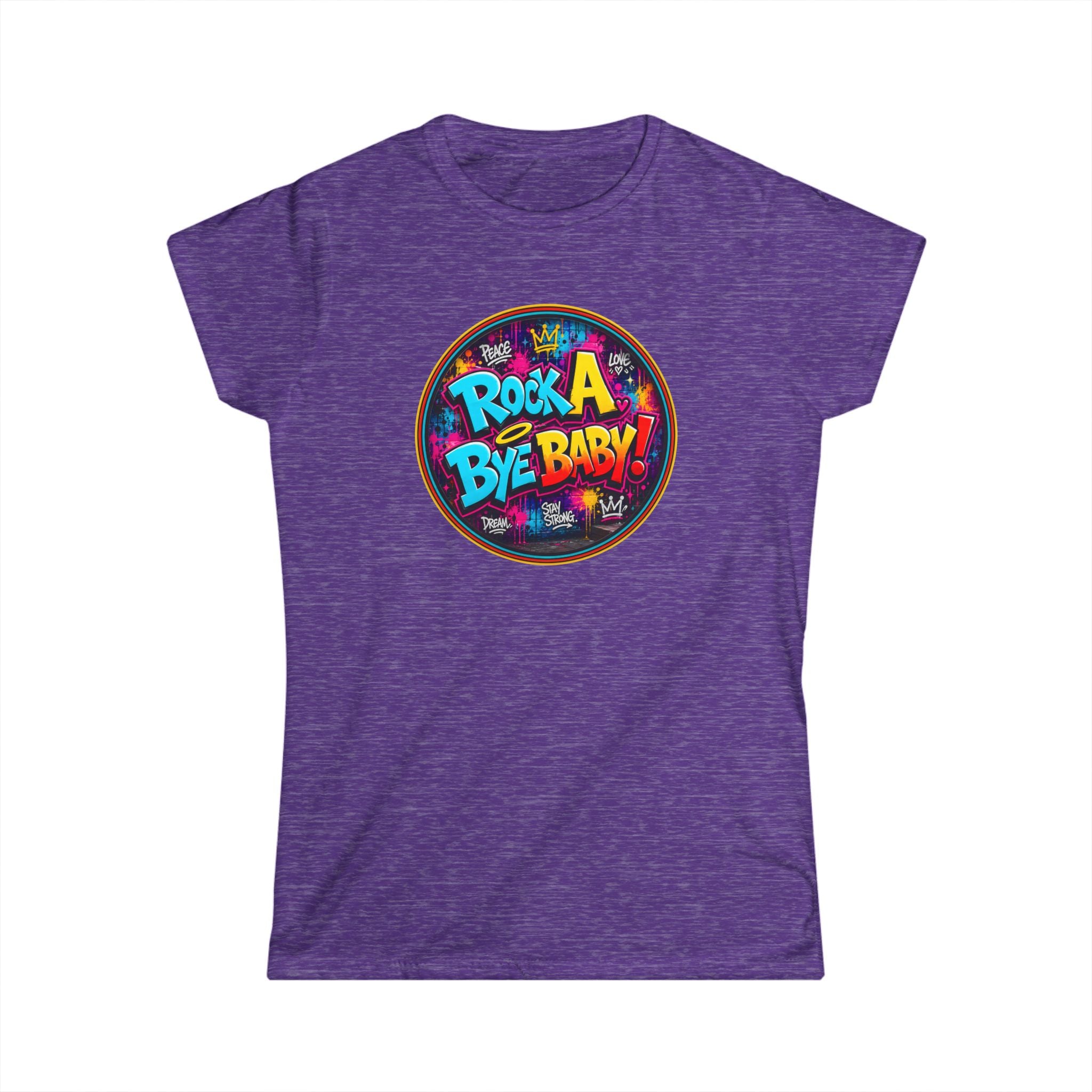 Women's Tee – "Rock A Bye Baby!" Classic White Softstyle T-Shirt