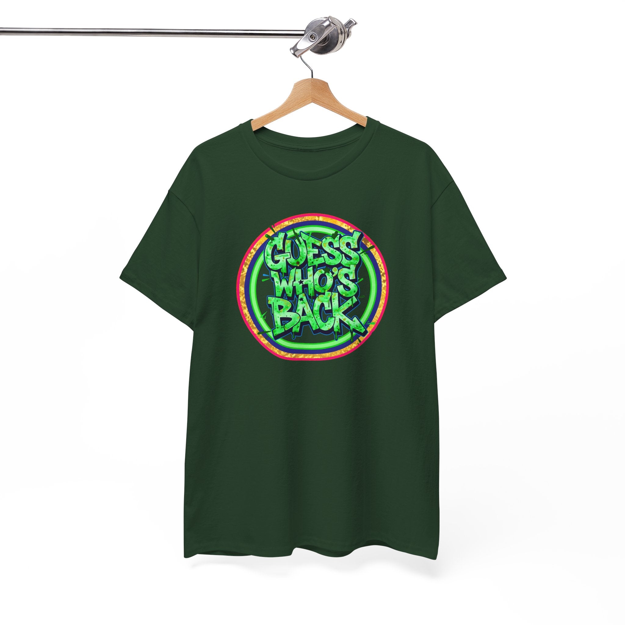 T-Shirt — "Guess Who's Back" Retro Graffiti Tee