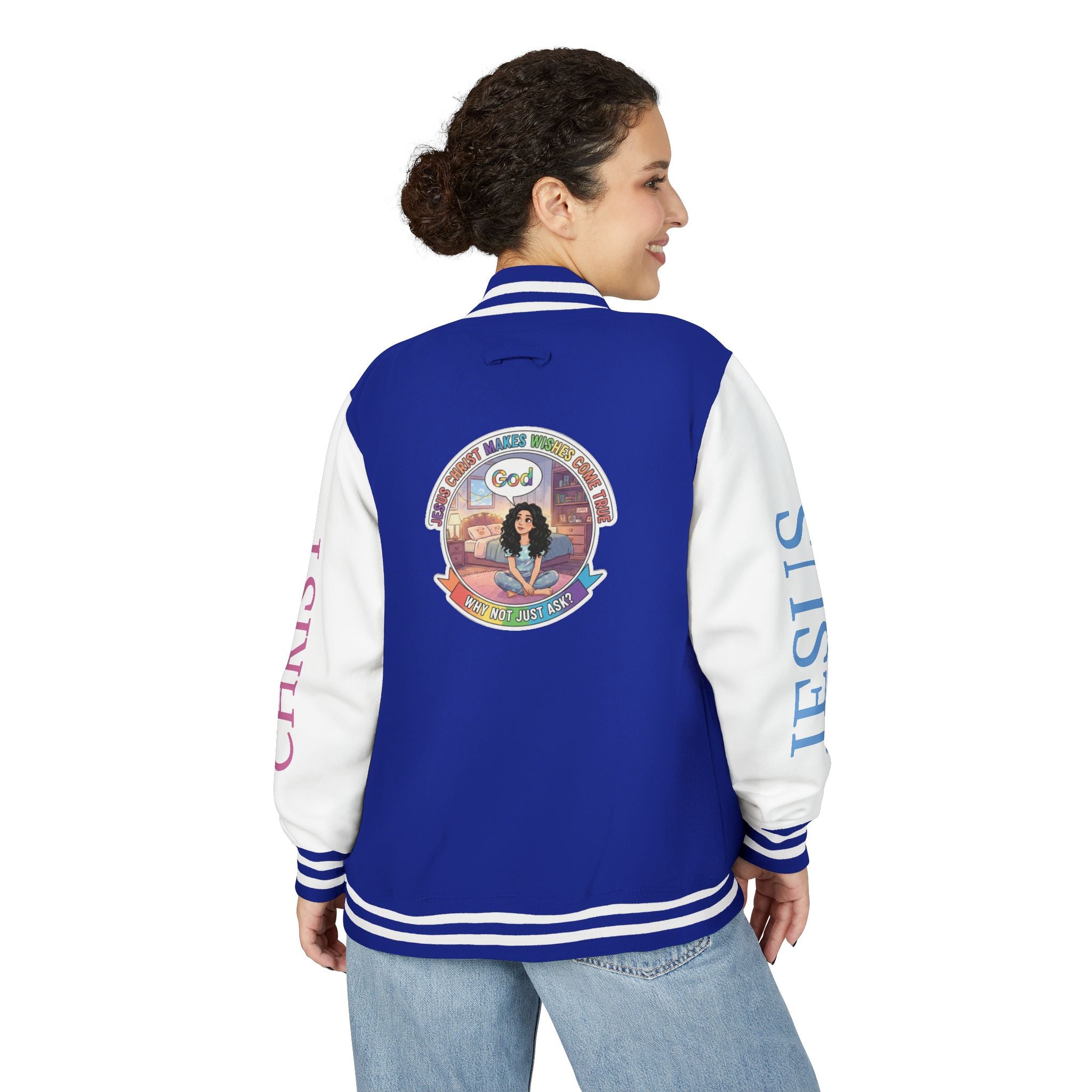 Spiritual Soul Seeker – "Why not just ask"  — Retro Gamer Club Varsity Jacket