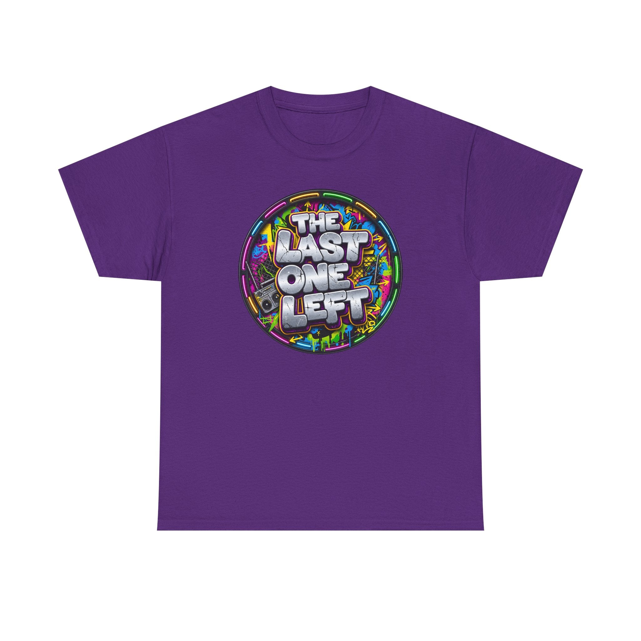 Graphic Tee - "The Last One Left" Colorful Retro Badge