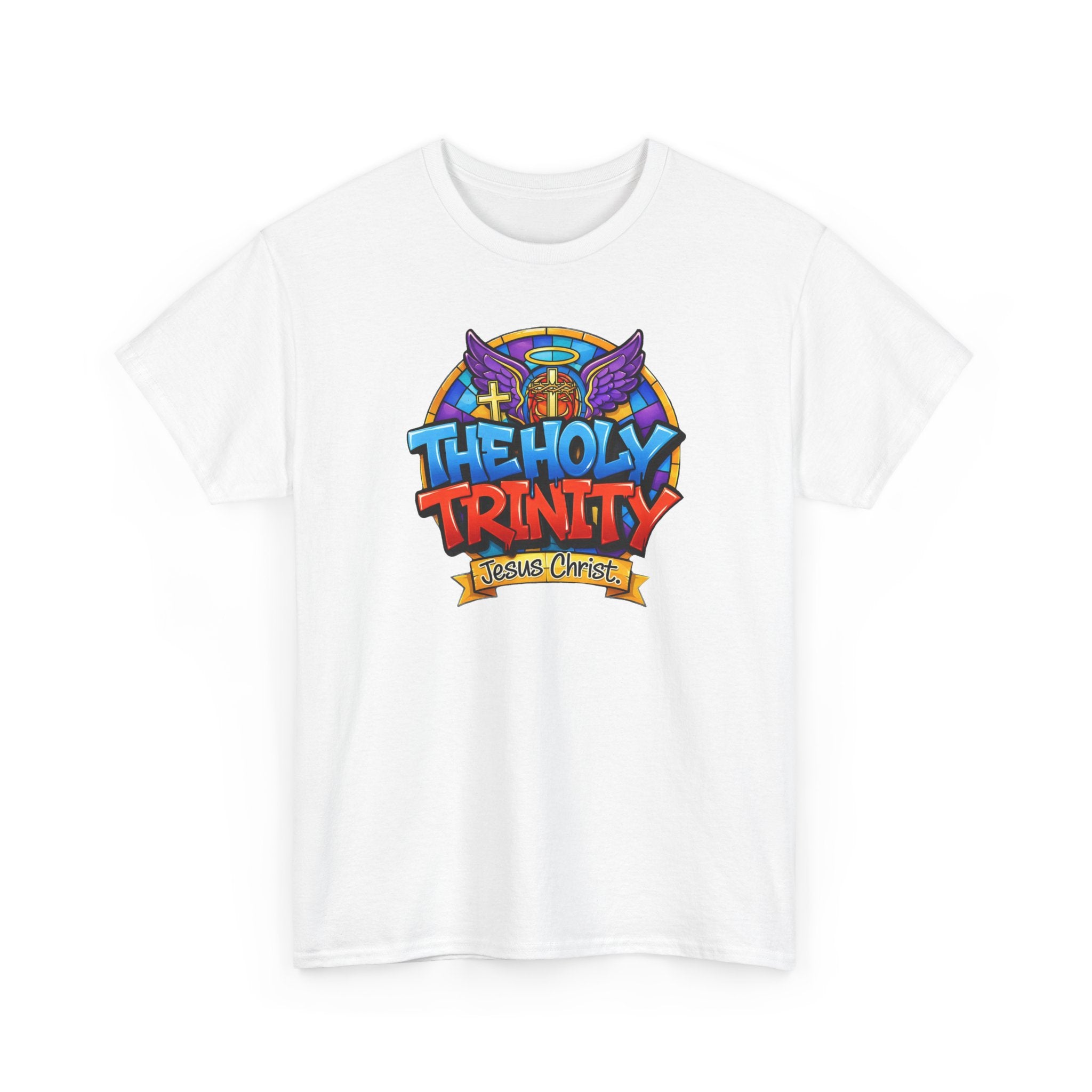 Christian T-Shirt — "The Holy Trinity: Jesus Christ" Colorful Faith Tee
