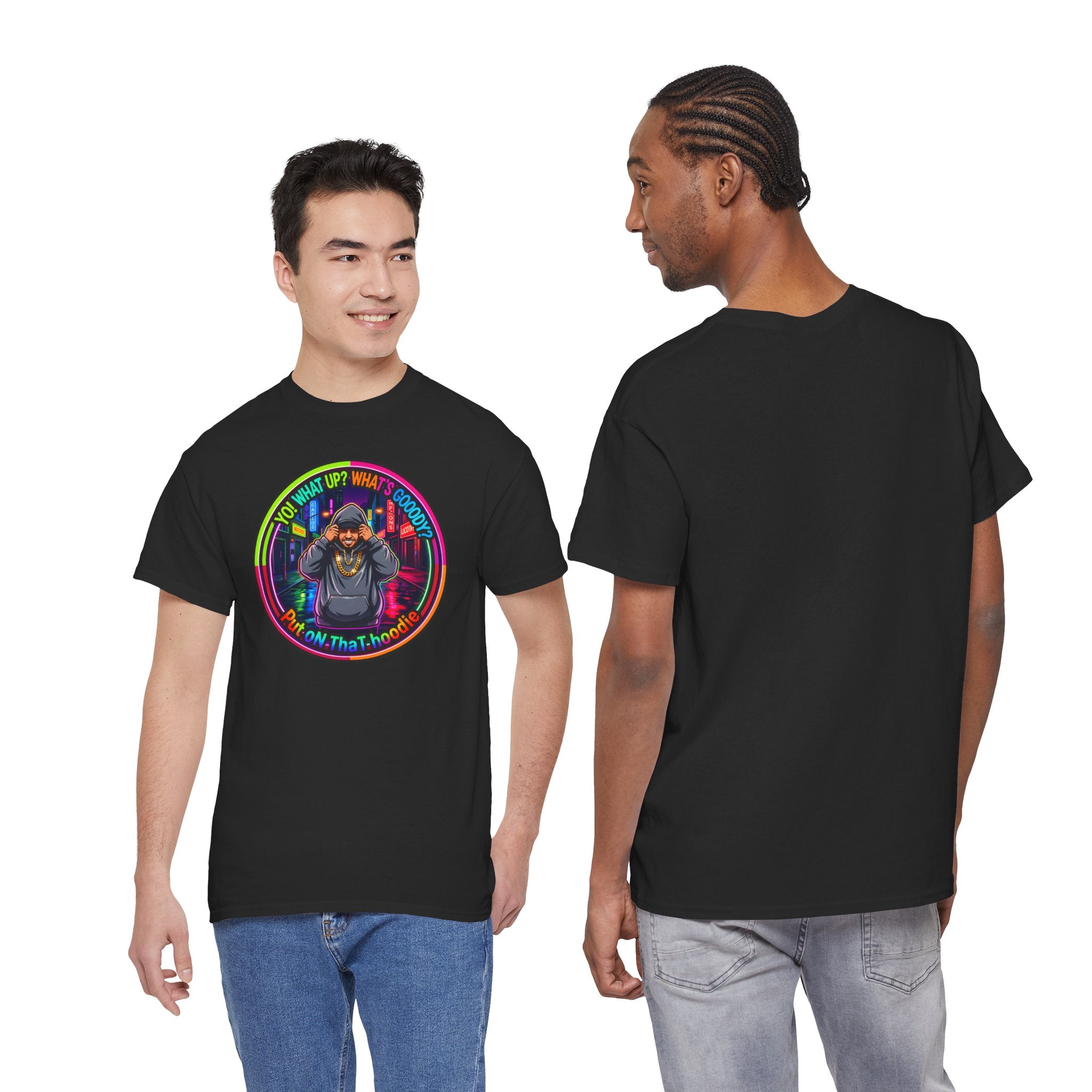 Men's T-Shirt Graphic- "Yo! What's up?  What's Goooody?"
