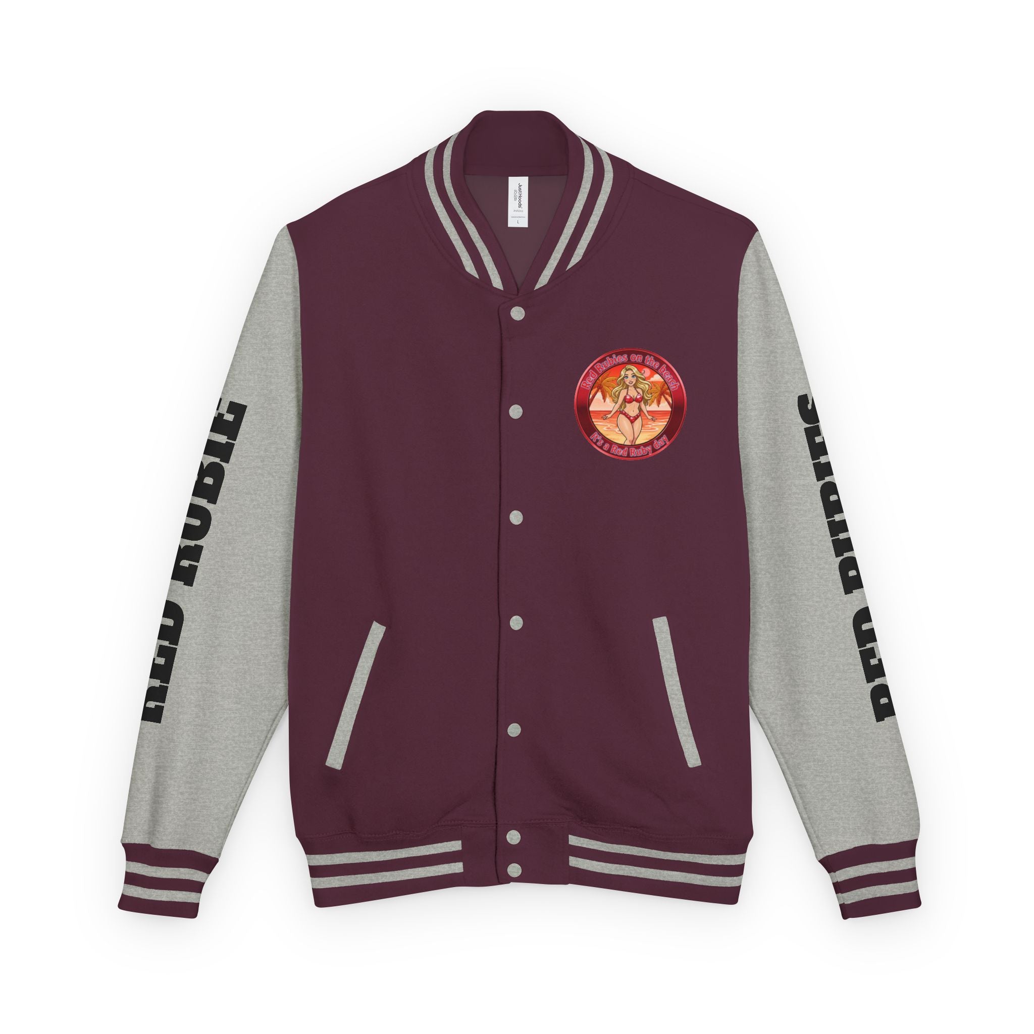 Jacket Letterman Jacket- "It's A Red Rubie Day"