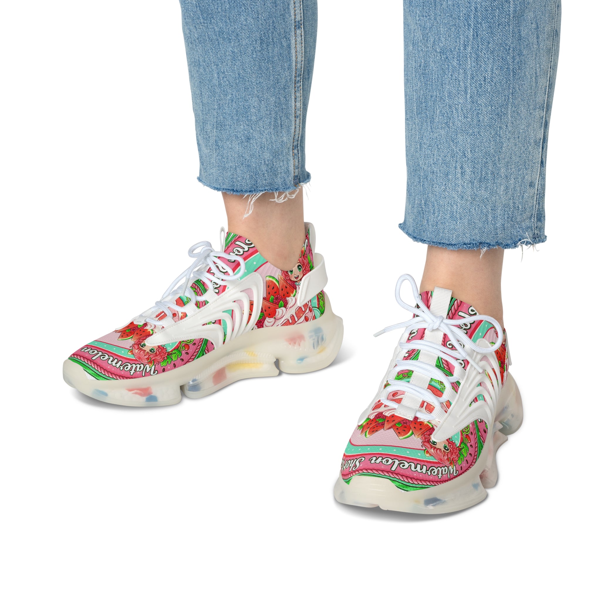 Women's Mesh Sneakers —" Watermelon Shortcake "Graphic Athletic Shoes