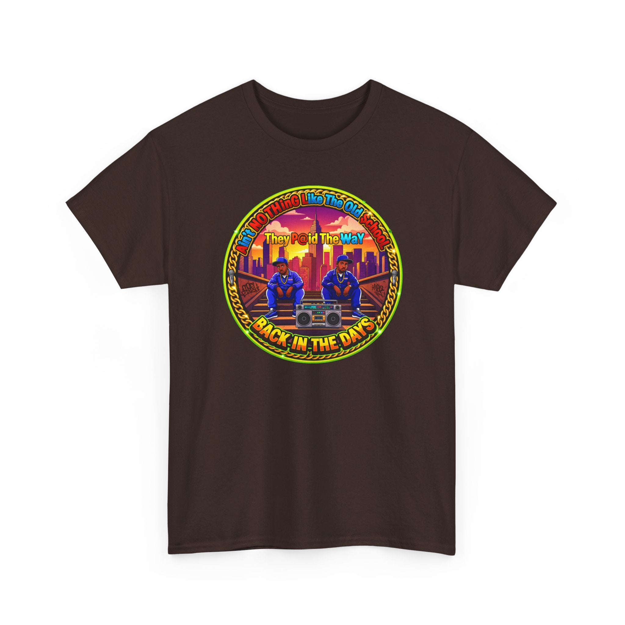T-Shirt — Retro Sunset 'Aint No Thing Like The Old School' Graphic Tee