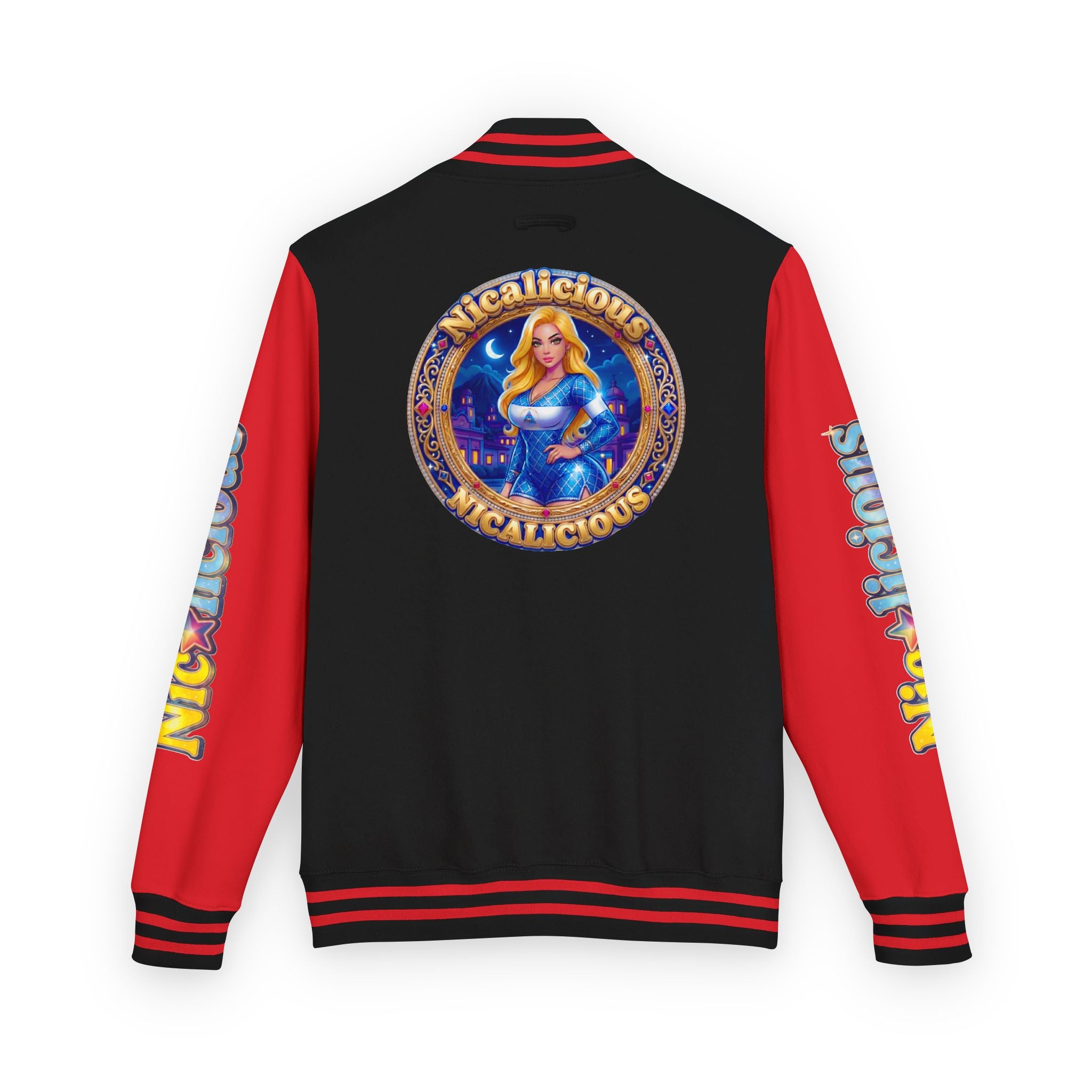 Letterman Jacket — "Nicalicious" Retro Crest Varsity Jacket