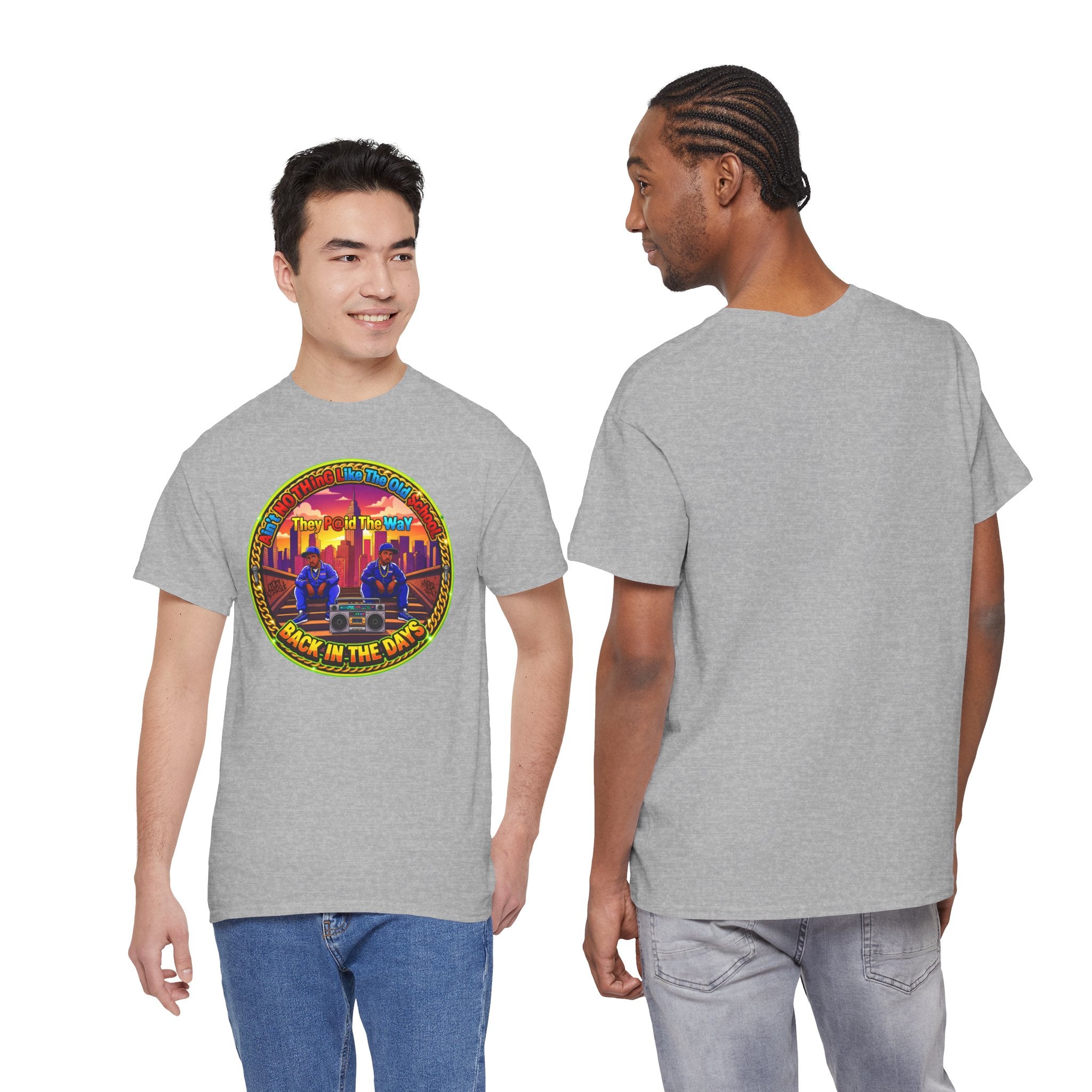 T-Shirt — Retro Sunset 'Aint No Thing Like The Old School' Graphic Tee