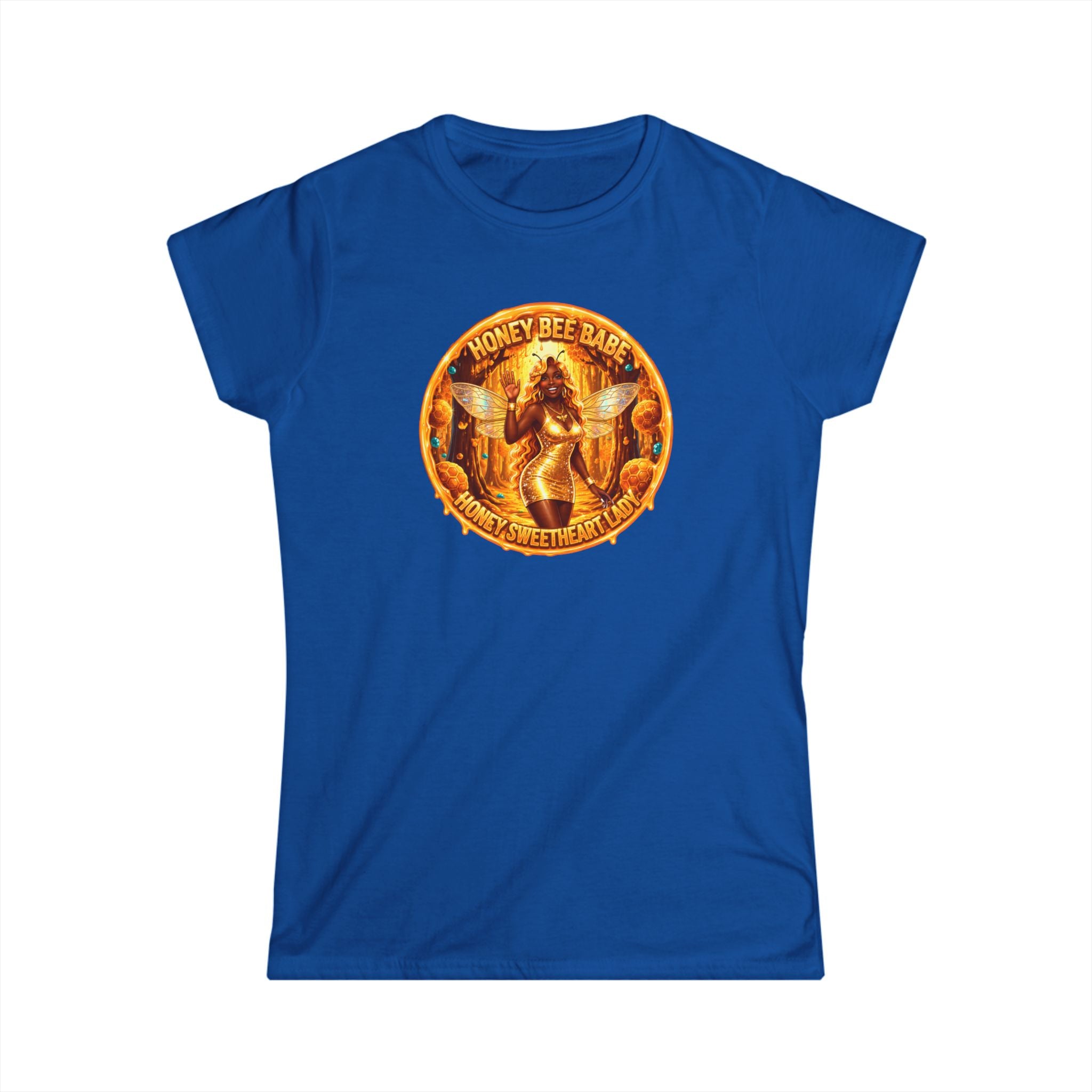 "Honey Bee Babe" Women's Tee — Vintage Beekeeper Graphic