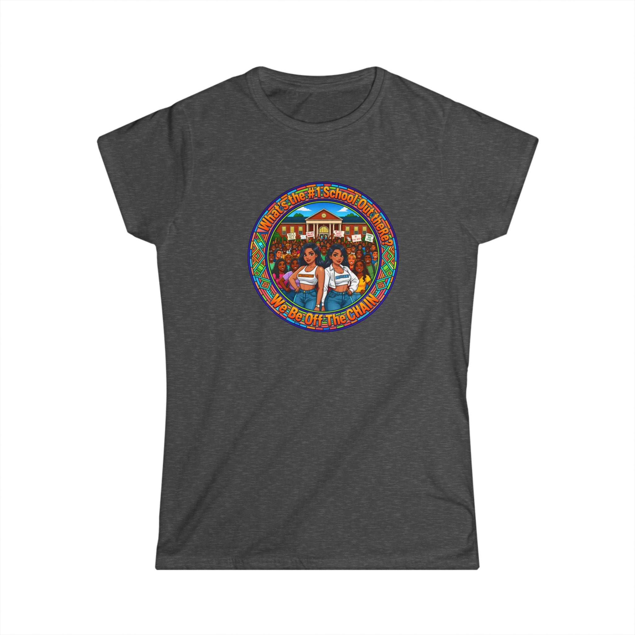 Women's Tee — Vintage Camper Sisters Graphic "What's The#1 School Out There"