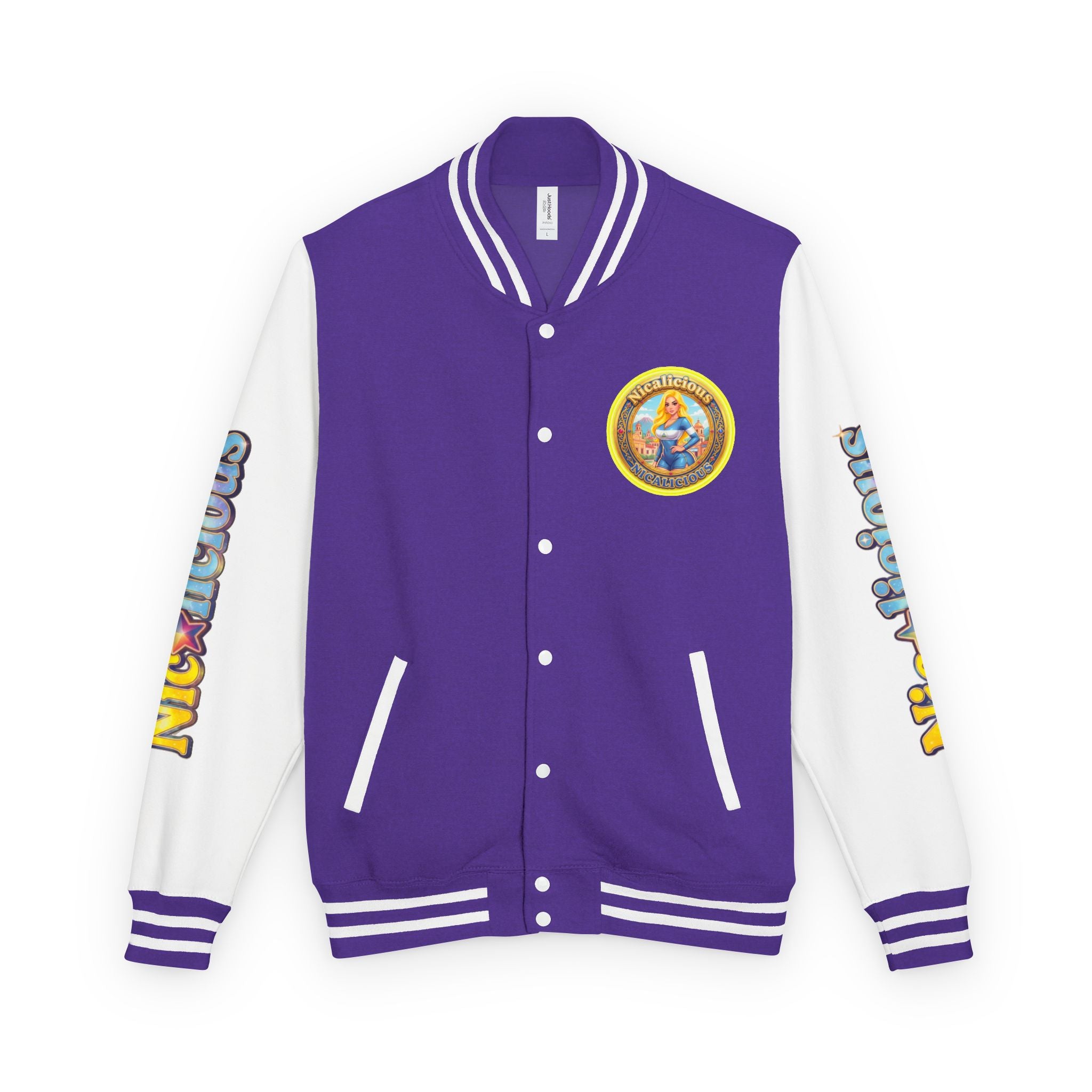 "Nicalicious" Varsity Jacket — Retro Pinup Letterman Jacket