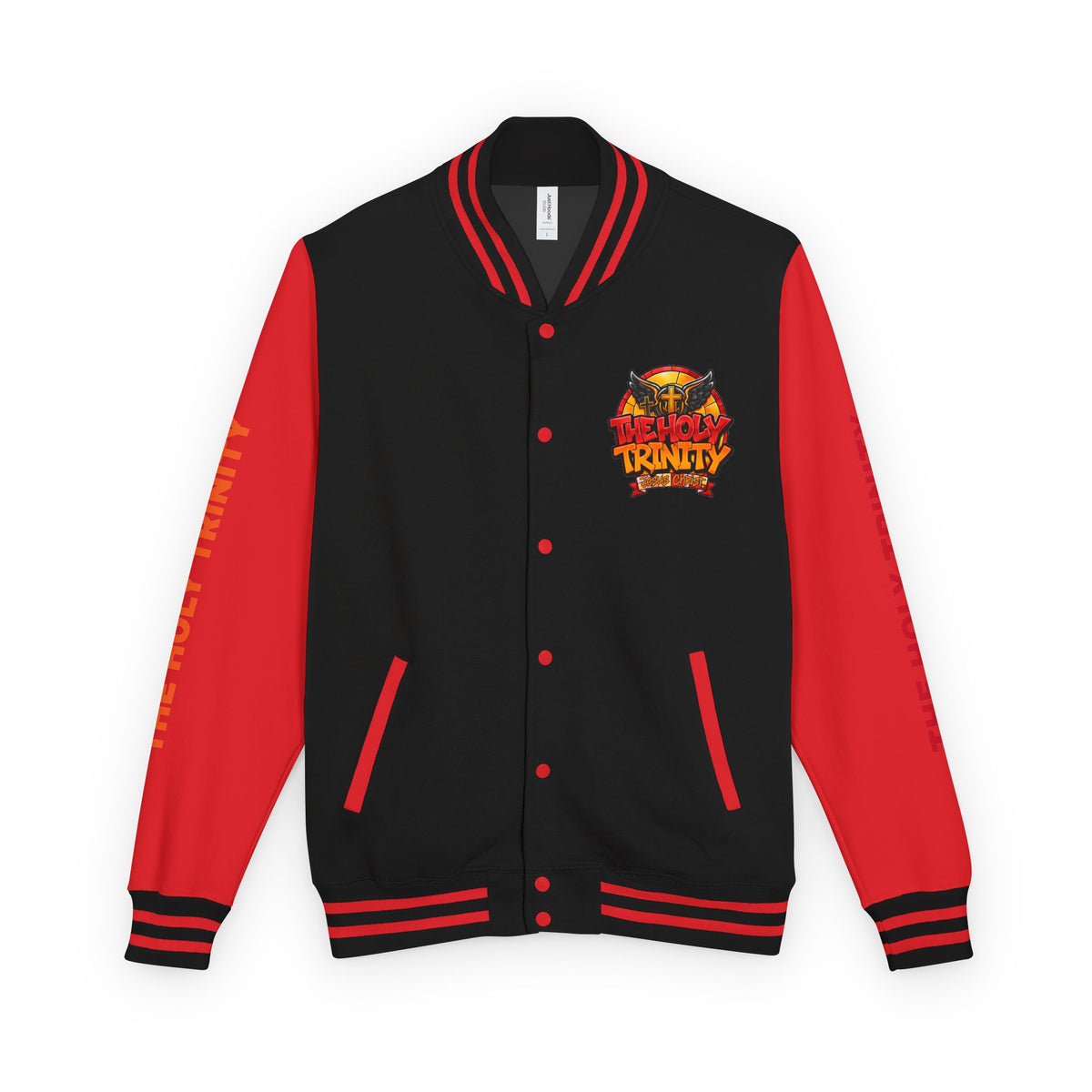 Letterman Jacket — "The Holy Trinity "Graphic Varsity Jacket