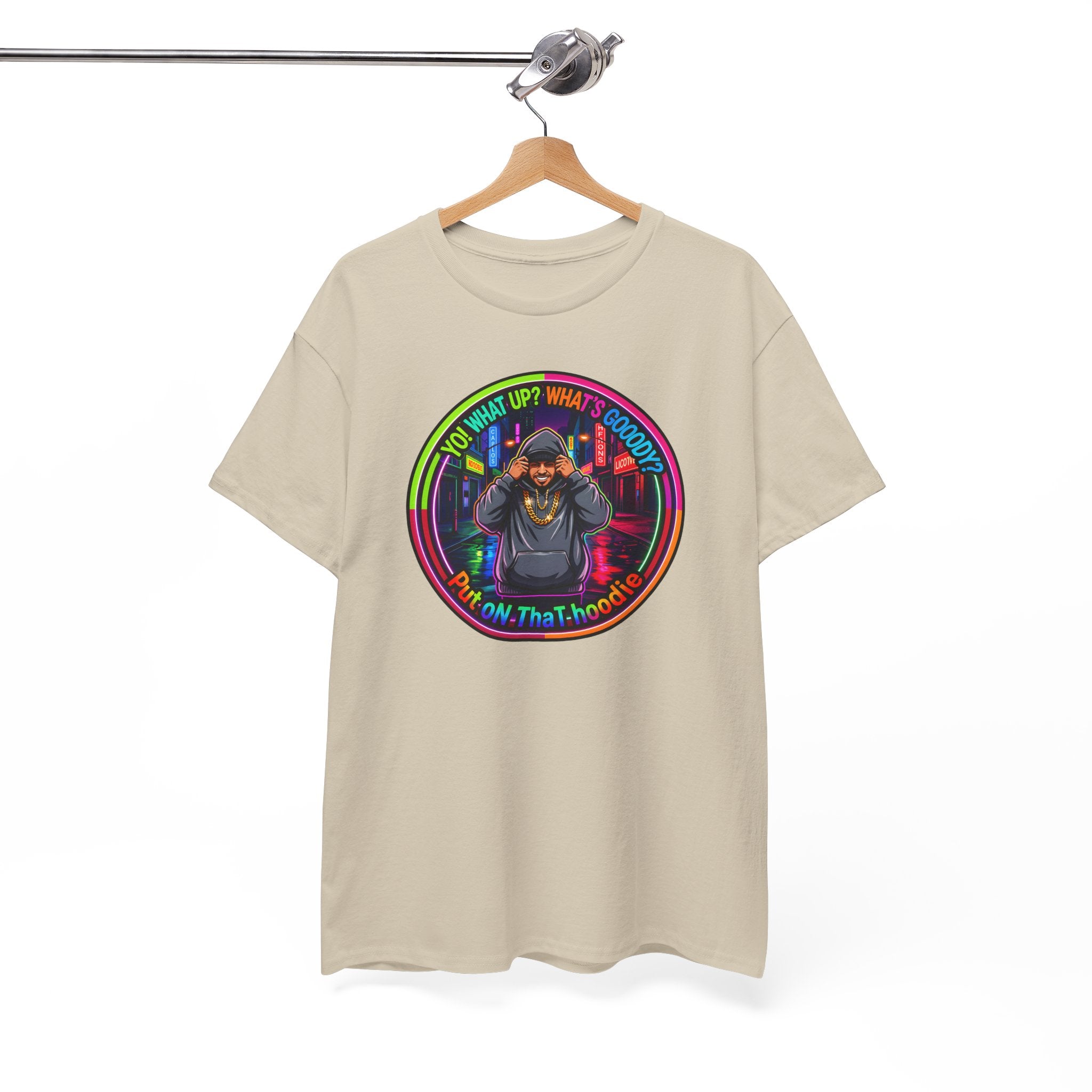 Men's T-Shirt Graphic- "Yo! What's up?  What's Goooody?"
