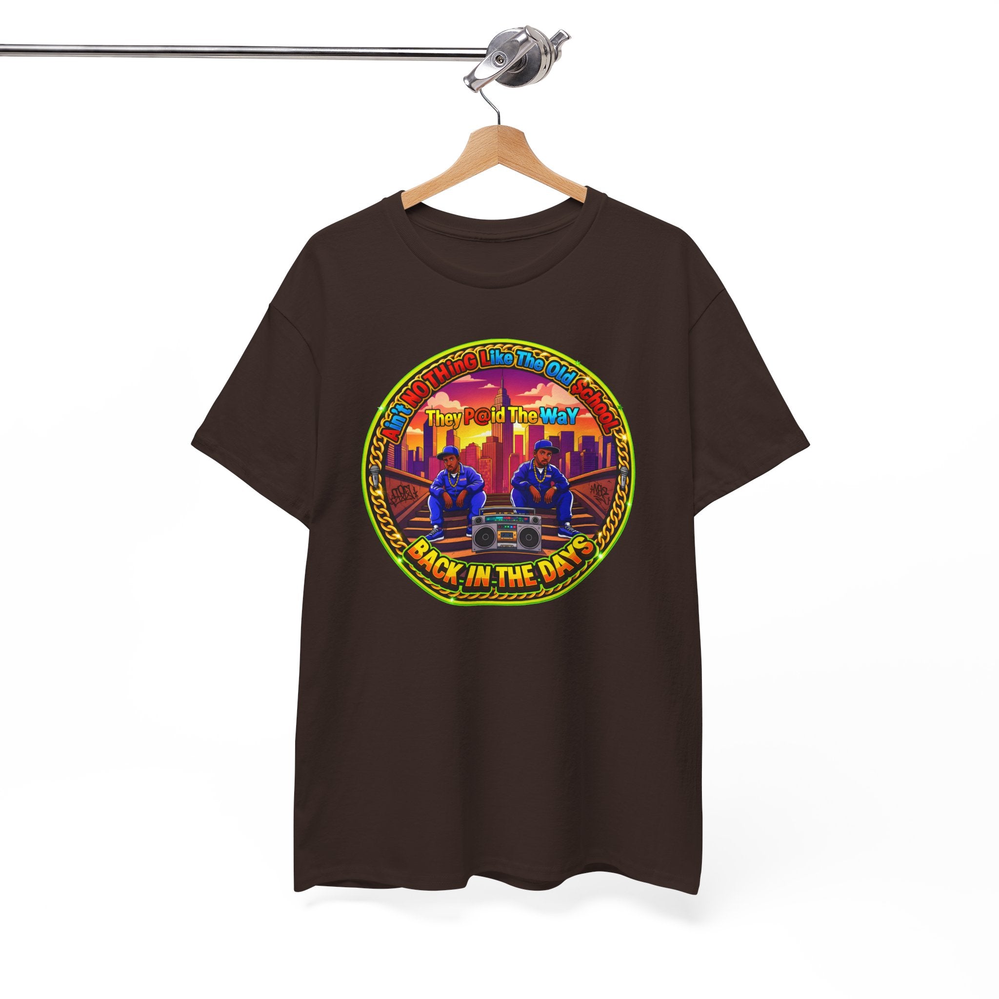 T-Shirt — Retro Sunset 'Aint No Thing Like The Old School' Graphic Tee
