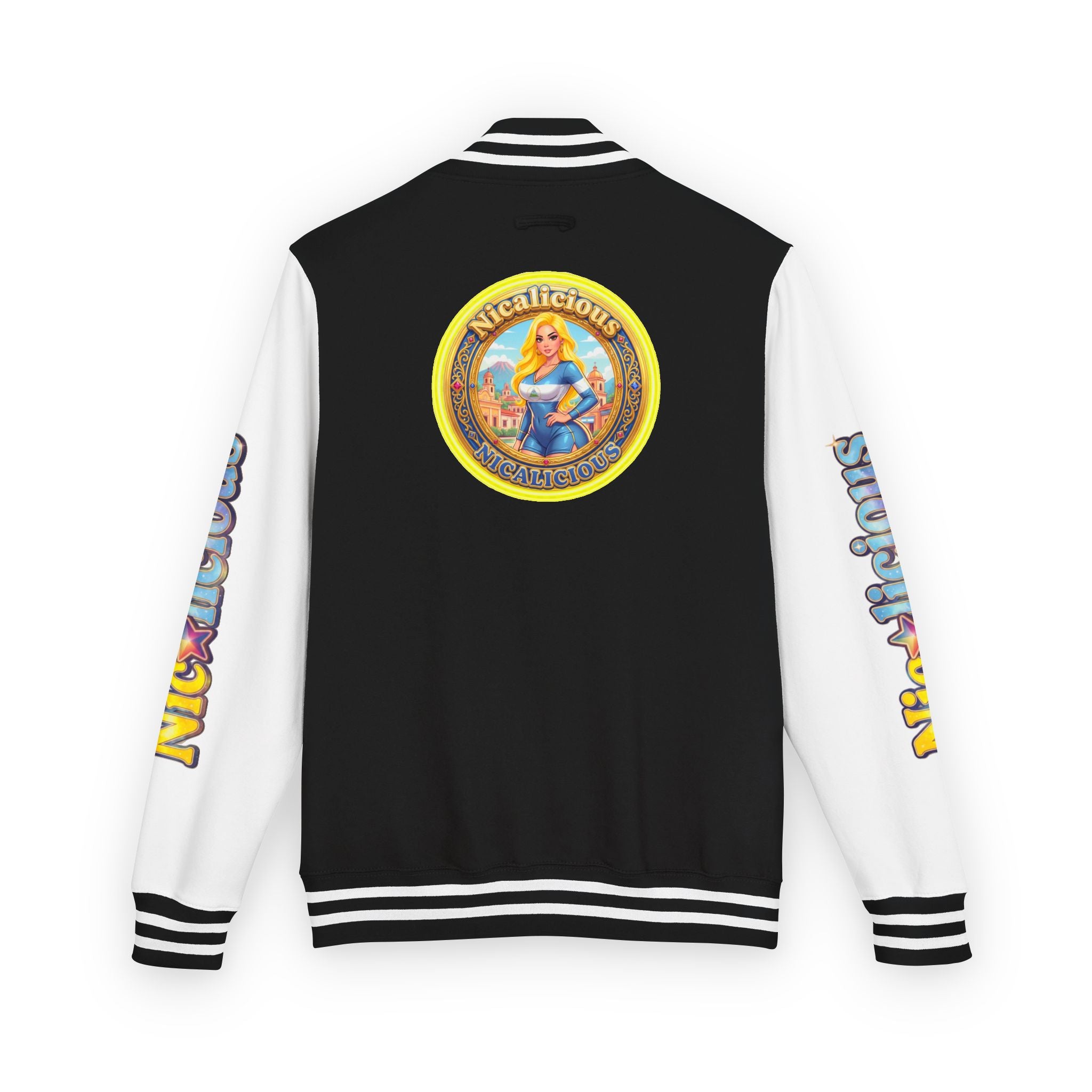 "Nicalicious" Varsity Jacket — Retro Pinup Letterman Jacket