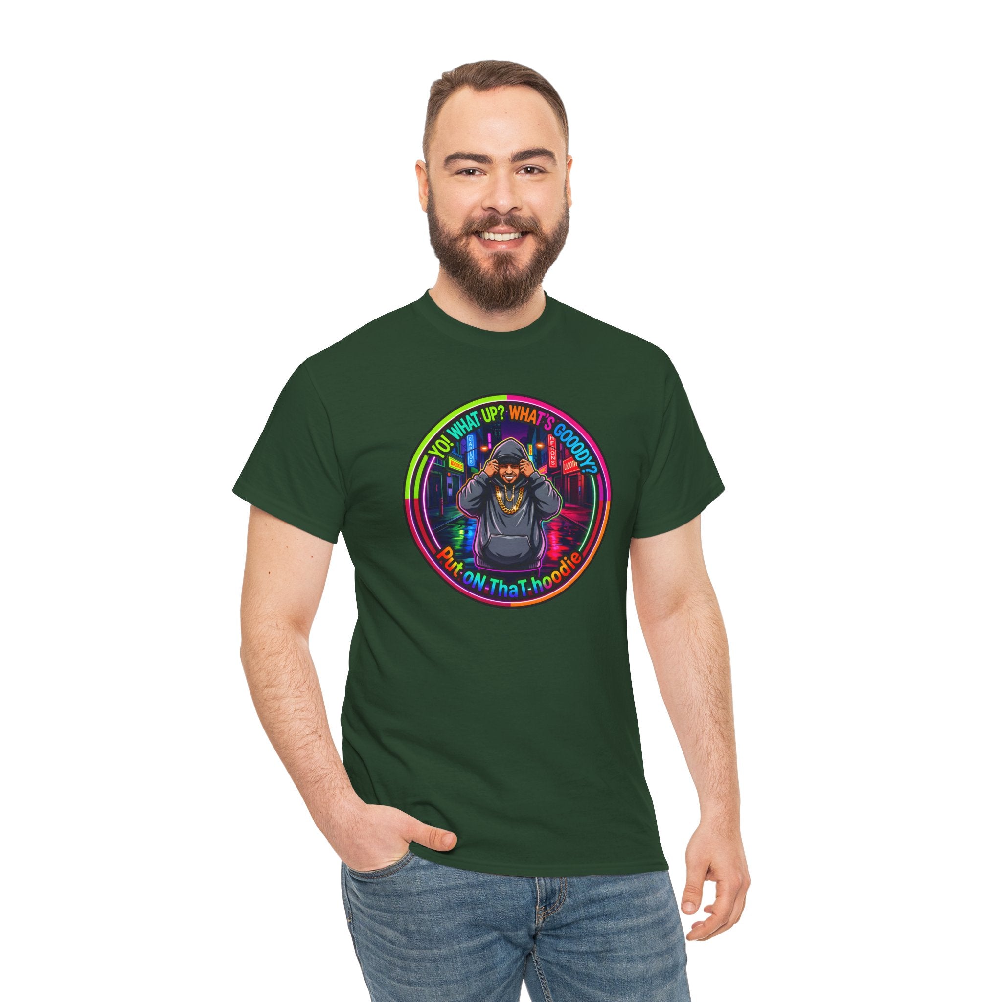 Men's T-Shirt Graphic- "Yo! What's up?  What's Goooody?"
