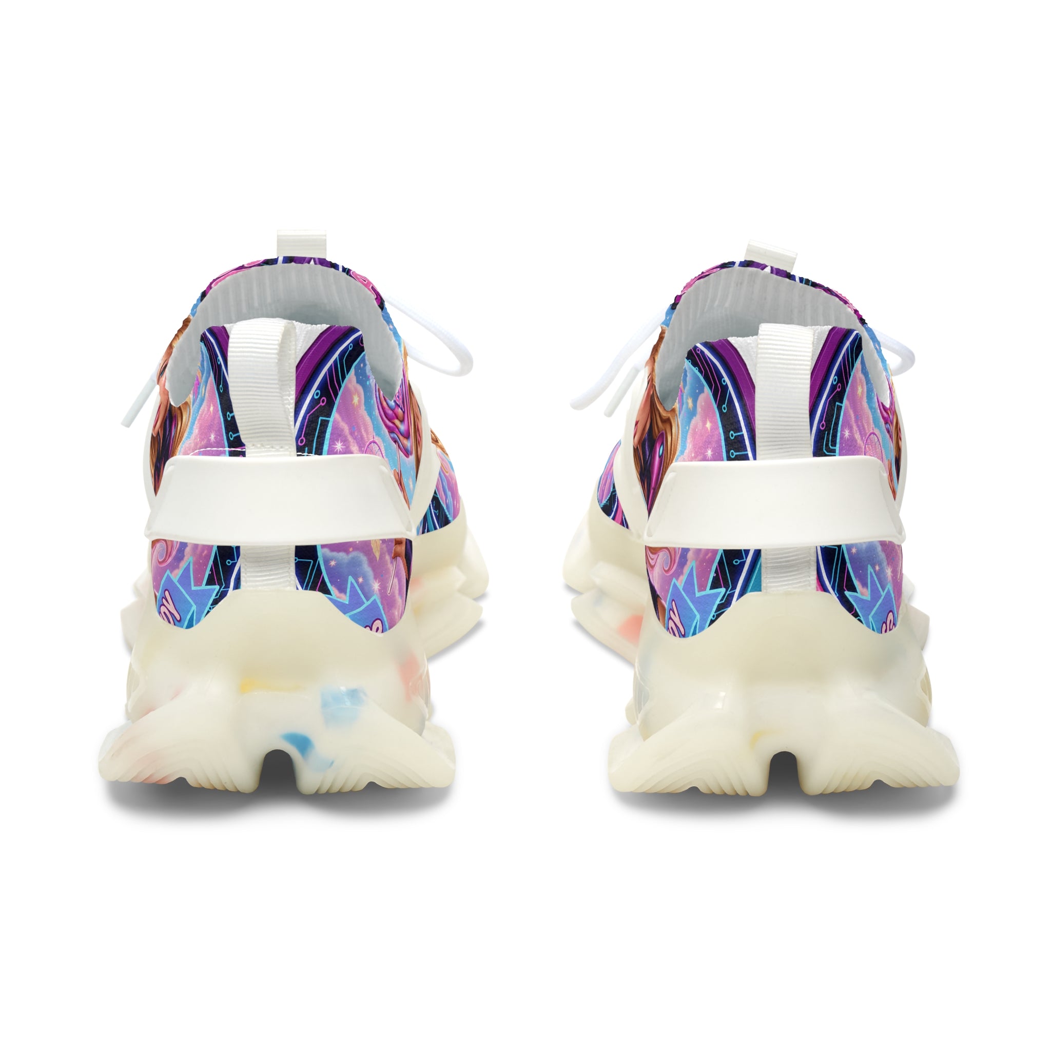 Women's Mesh Sneakers — Colorful Pop-Art 'A Dream Sucker' Graphic Athletic Shoes