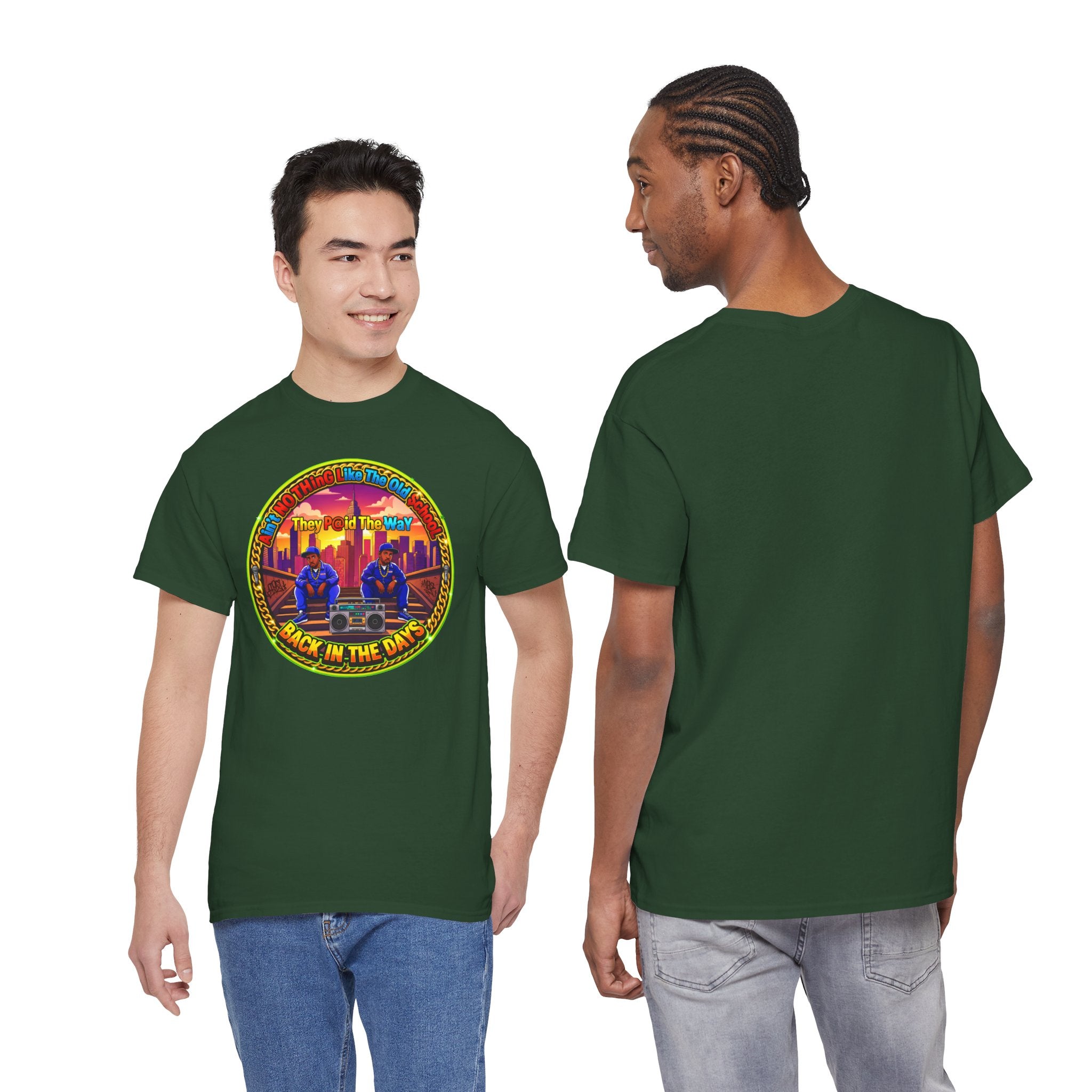 T-Shirt — Retro Sunset 'Aint No Thing Like The Old School' Graphic Tee