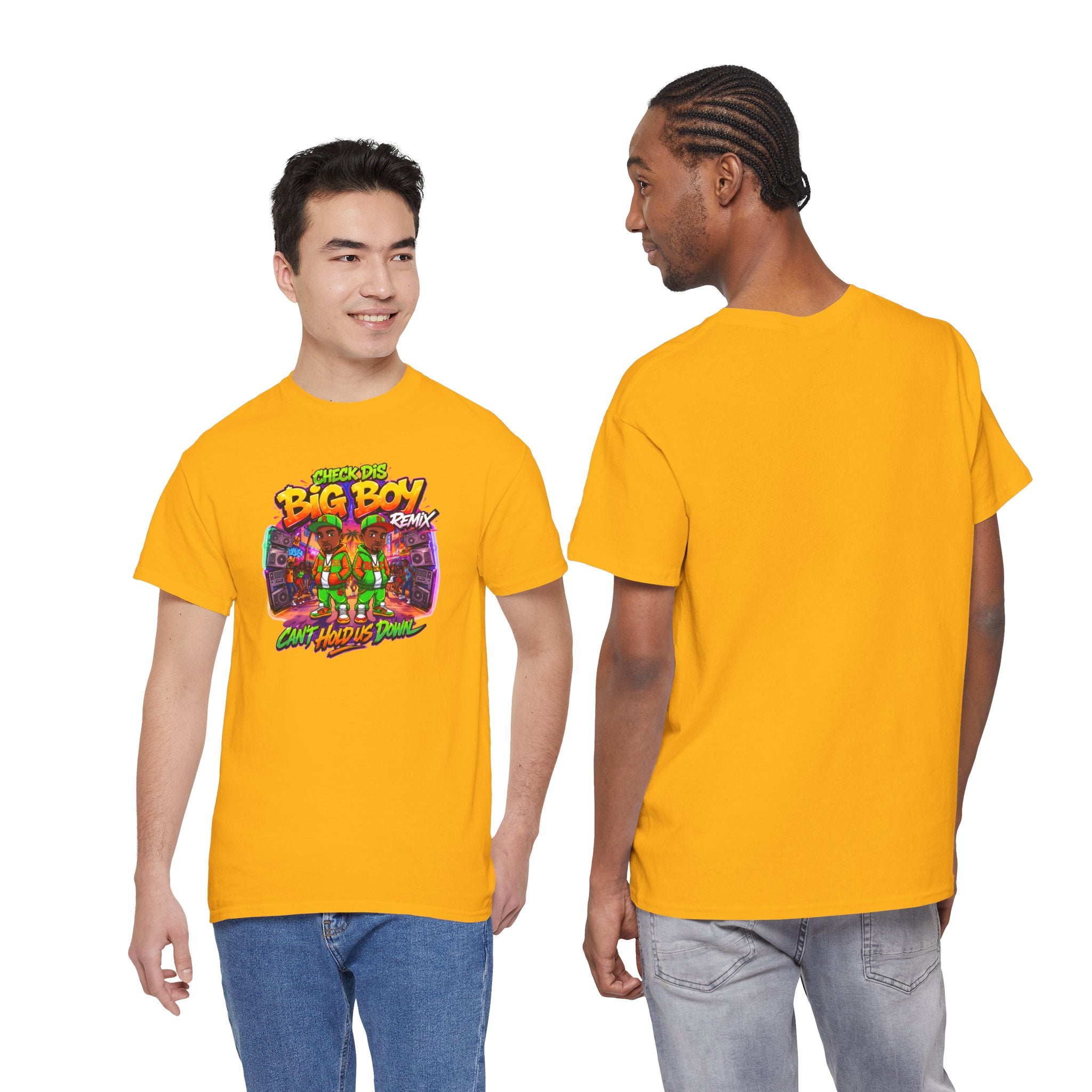 T-Shirt — " Check Dis Big Boy Remix" Retro Arcade Graphic Tee
