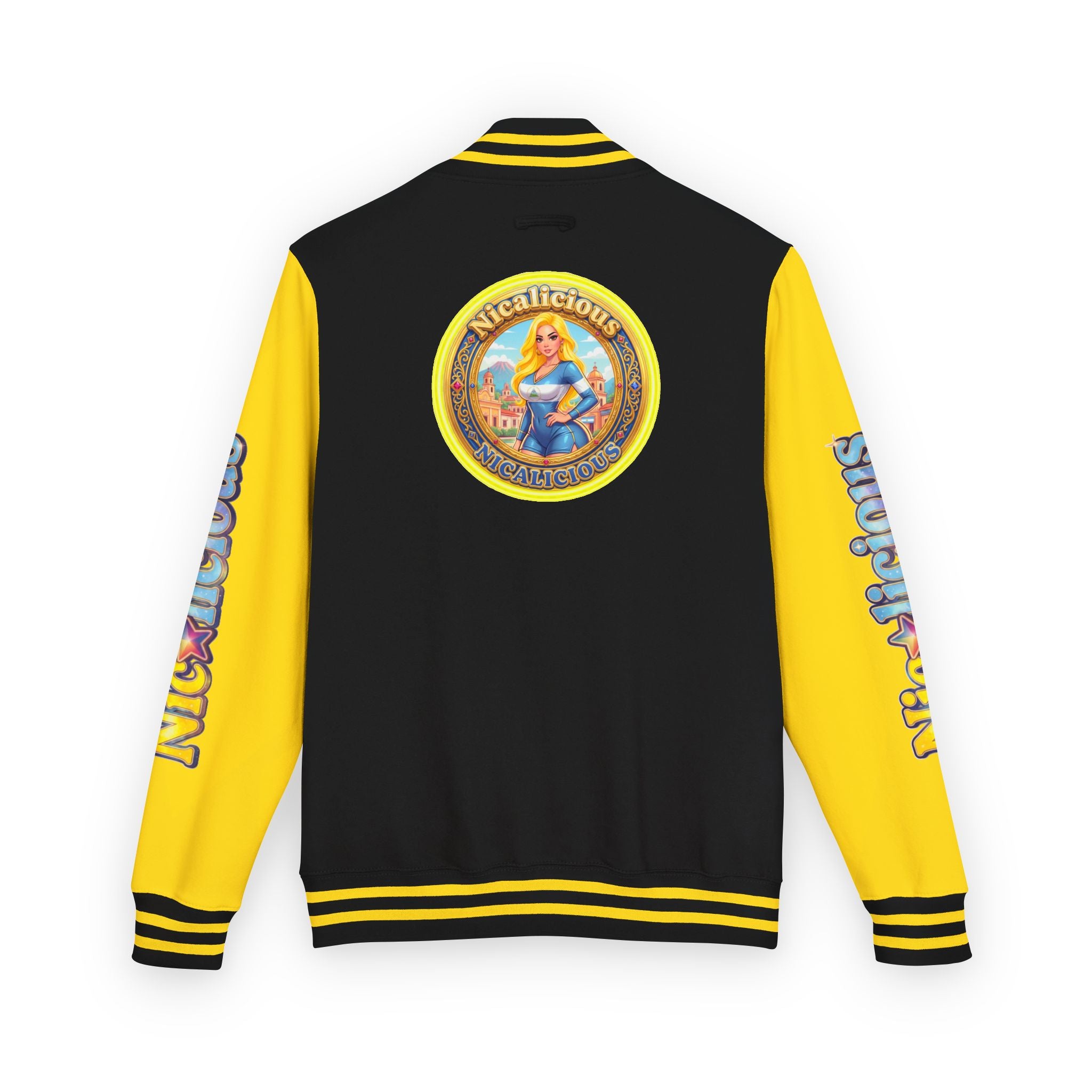 "Nicalicious" Varsity Jacket — Retro Pinup Letterman Jacket