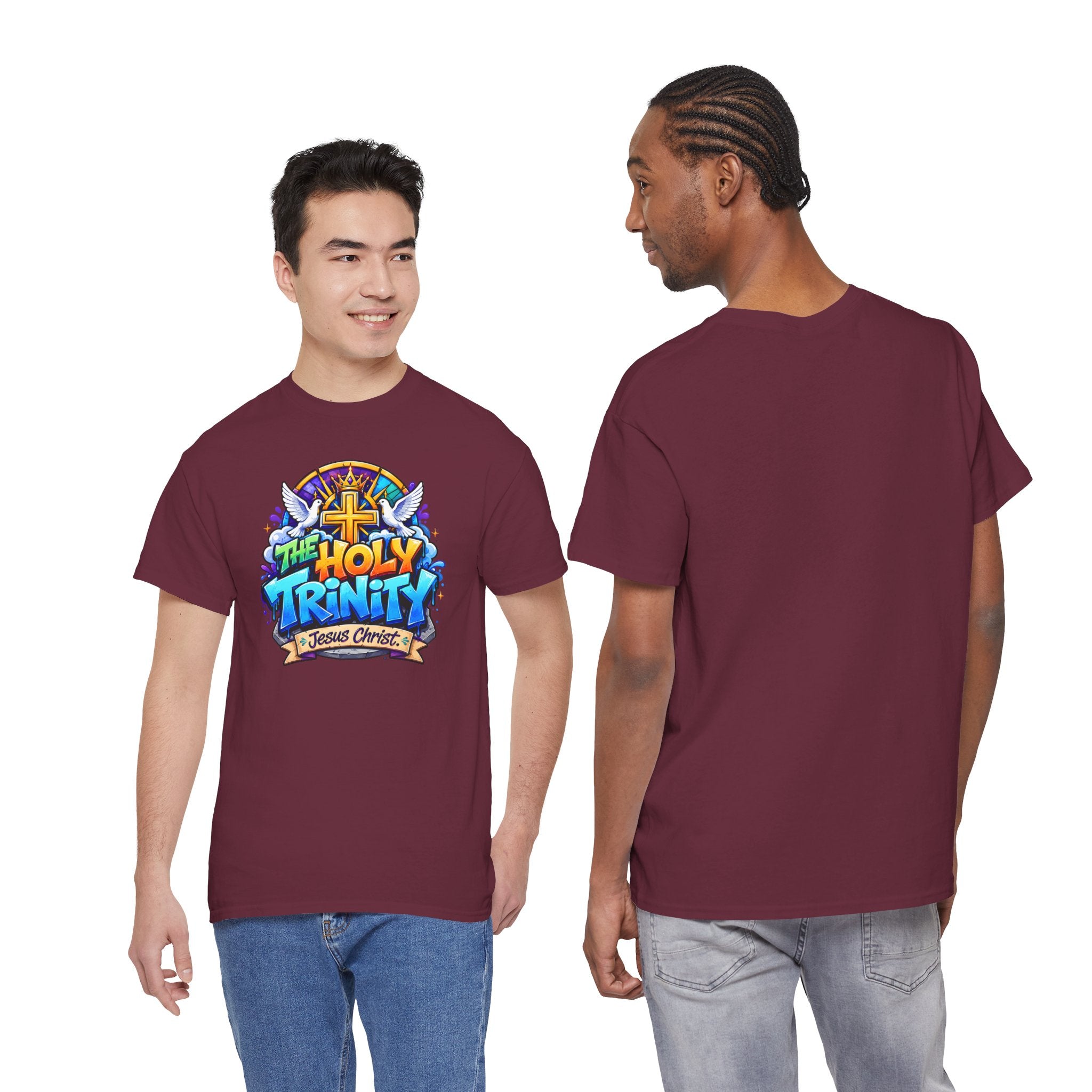 Christian Tee - "The Holy Trinity" Church Youth Graphic T-Shirt