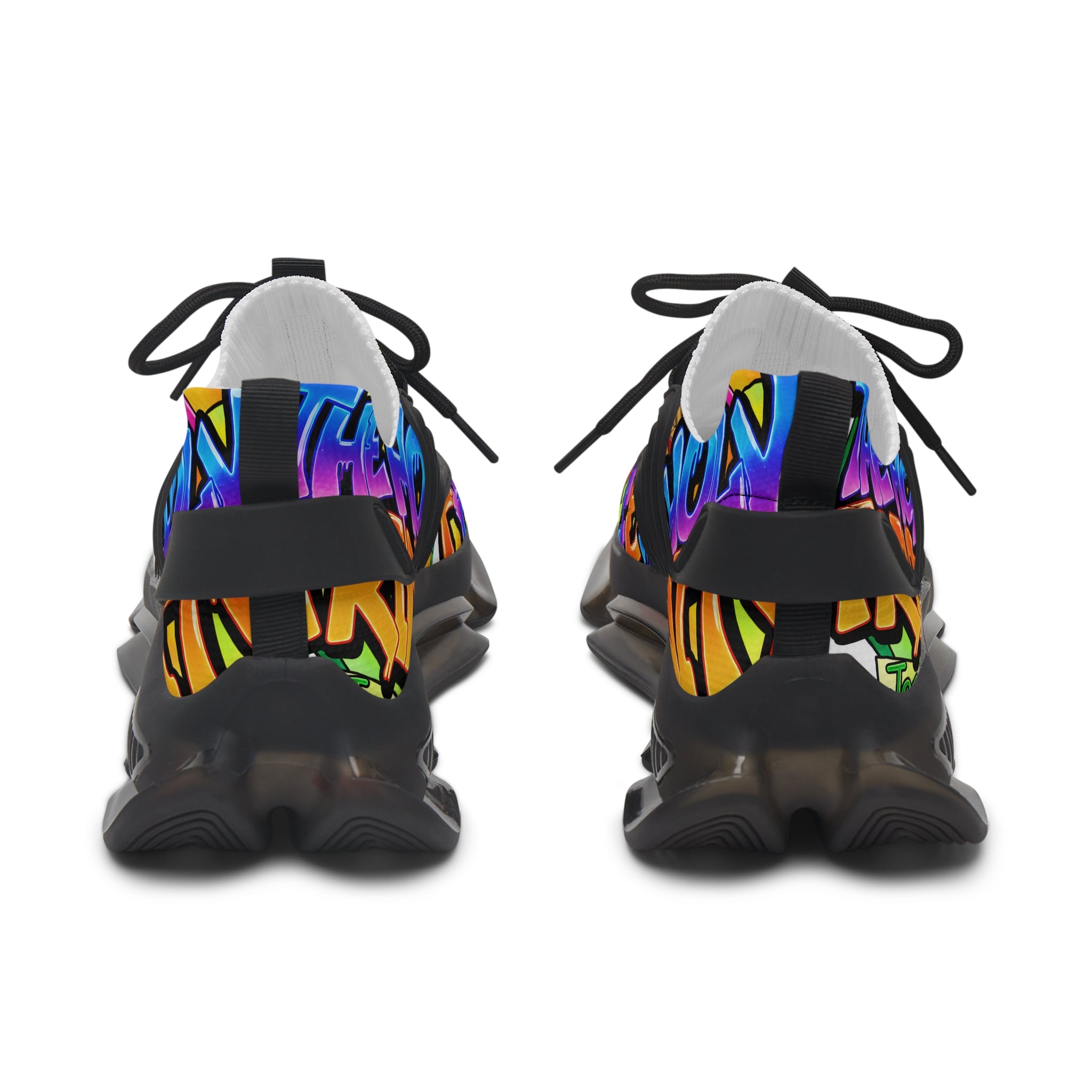 MEN'S Mesh Sneakers —" Holy Trinity " Colorful Graffiti Athletic Shoes