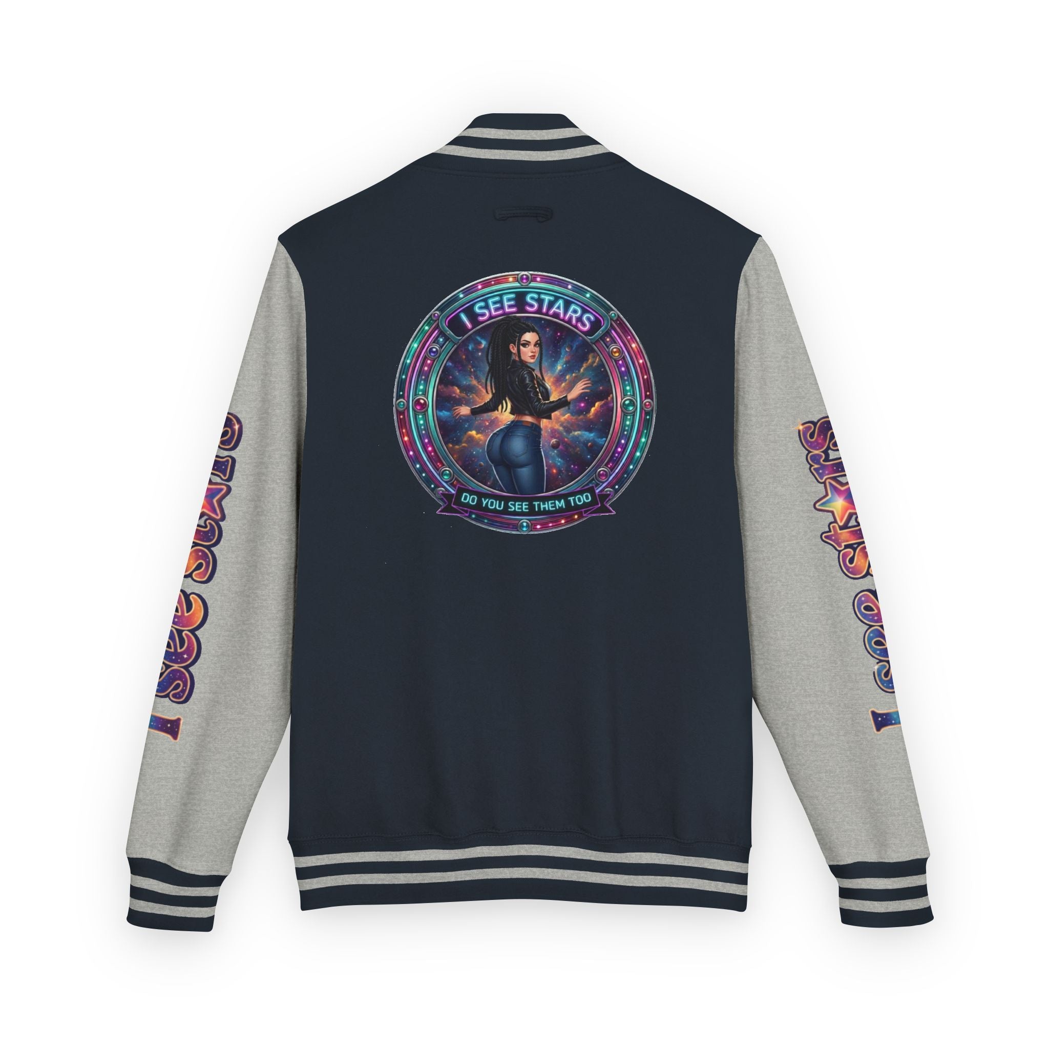 Heavyweight Letterman Jacket "I See Stars"